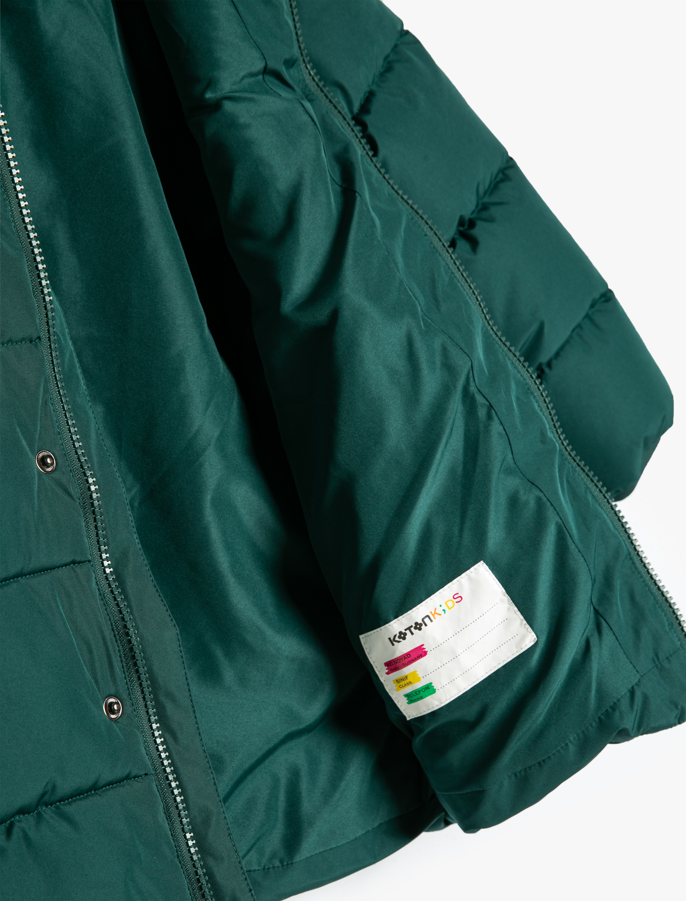 Erkek Çocuk Şişme Mont Kapşonlu Cep Detaylı