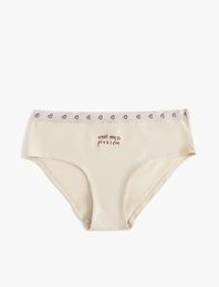 Kalpli Hipster Külot Yüksek Bel Baskılı