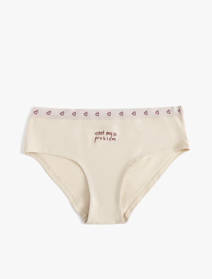  Kalpli Hipster Külot Yüksek Bel Baskılı