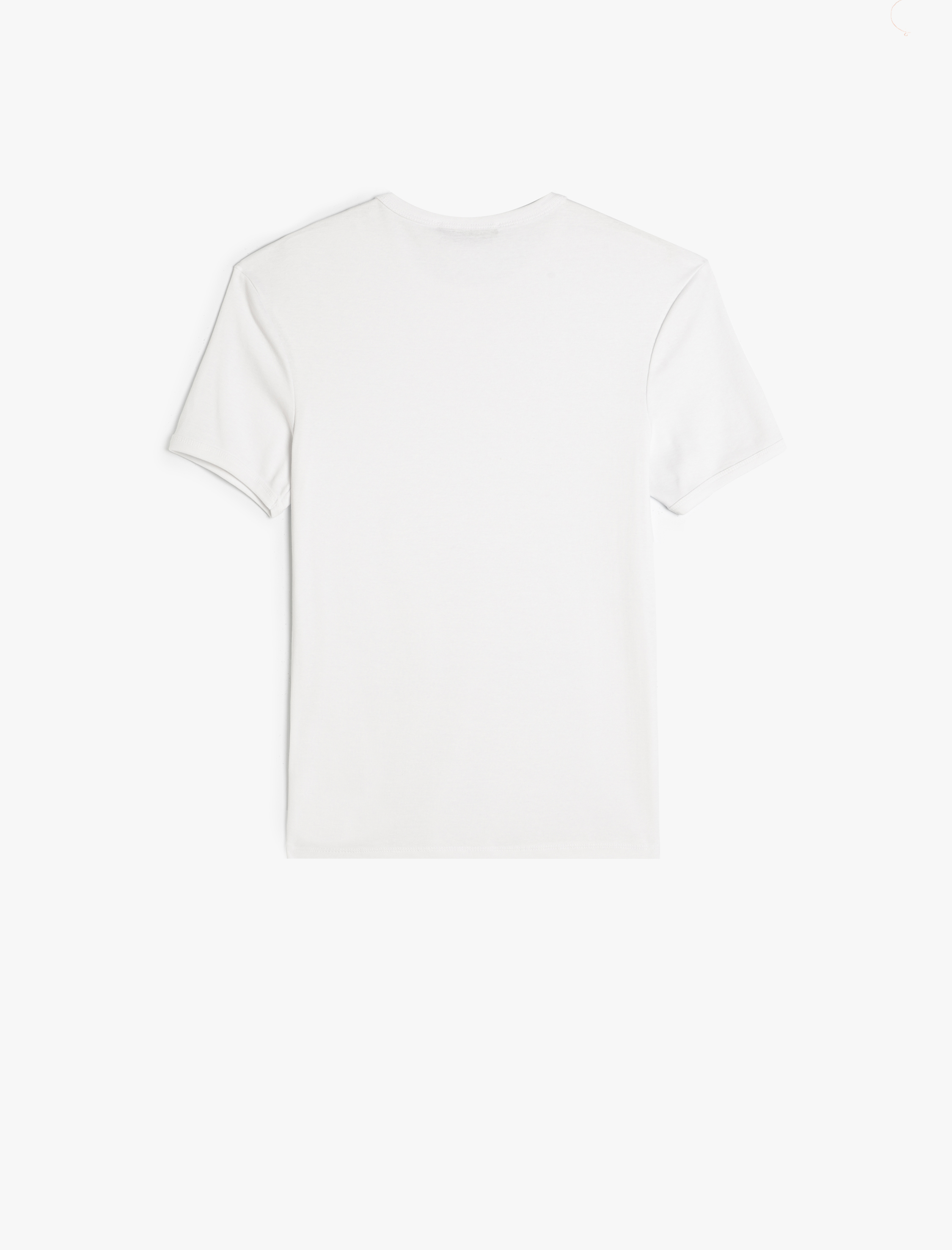   Basic Tişört Kısa Kollu Bisiklet Yaka Pamuklu