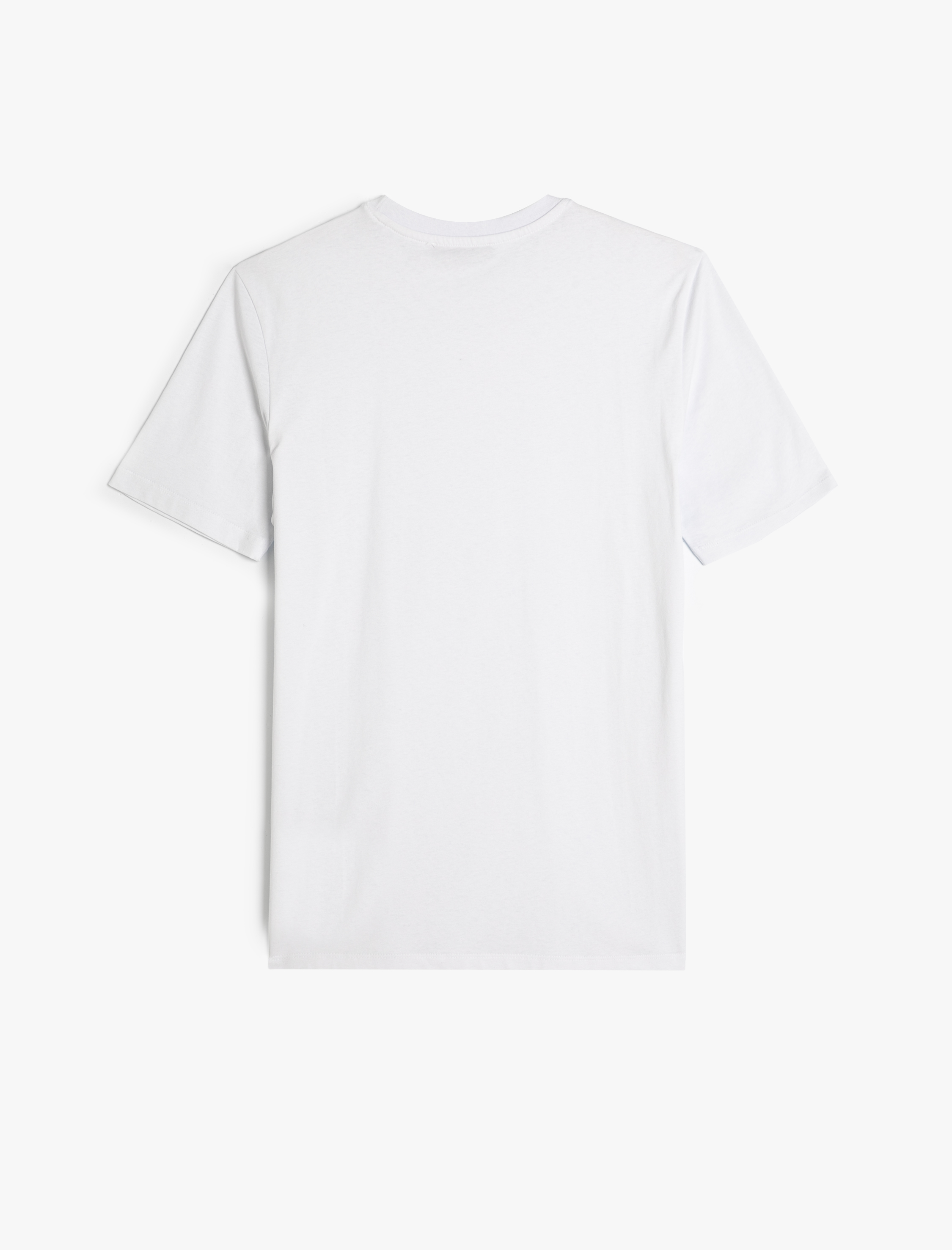   Basic Tişört Slim Fit Bisiklet Yaka Kısa Kollu Pamuklu