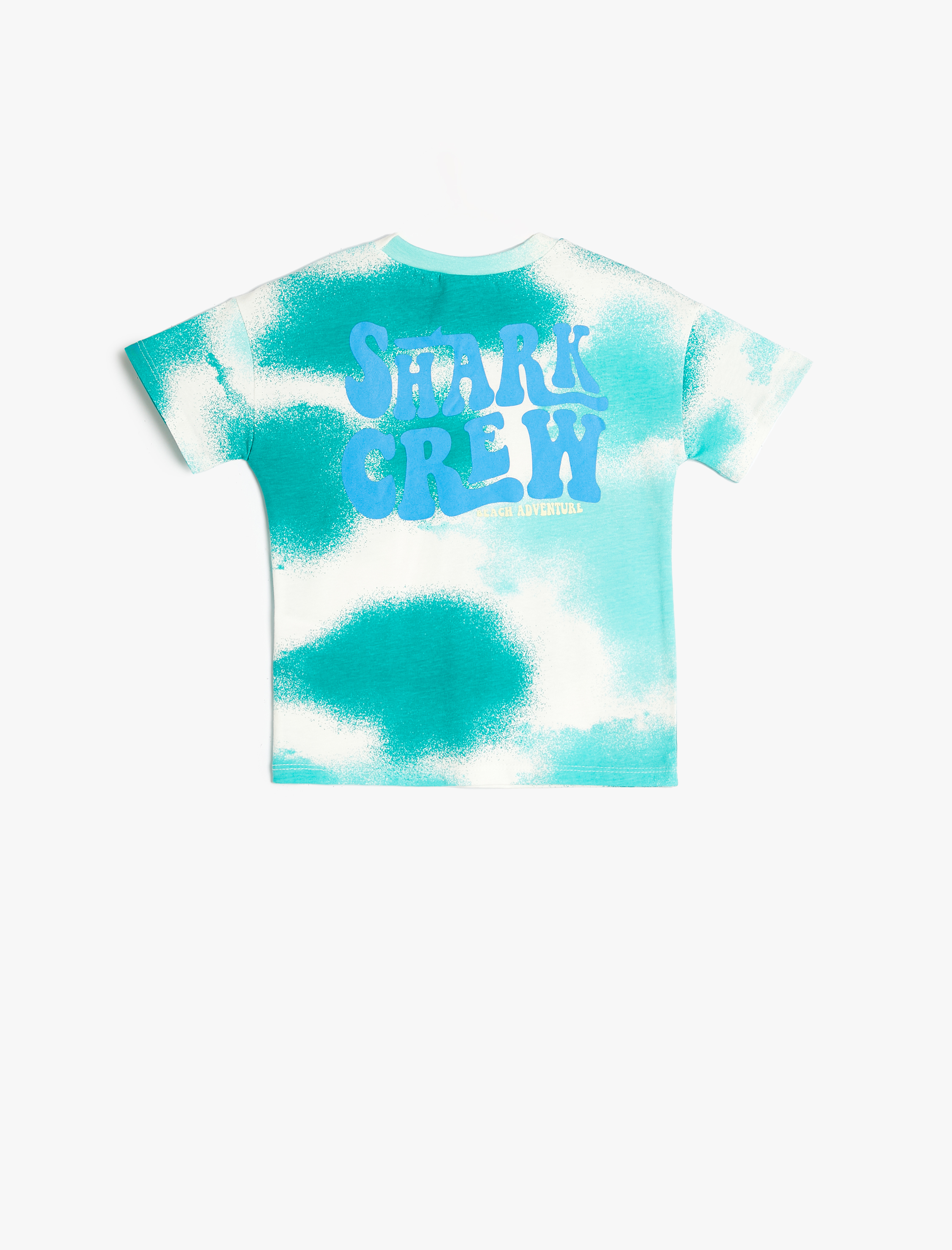  Erkek Bebek Tişört Batik Desenli Kısa Kollu Bisiklet Yaka Pamuklu