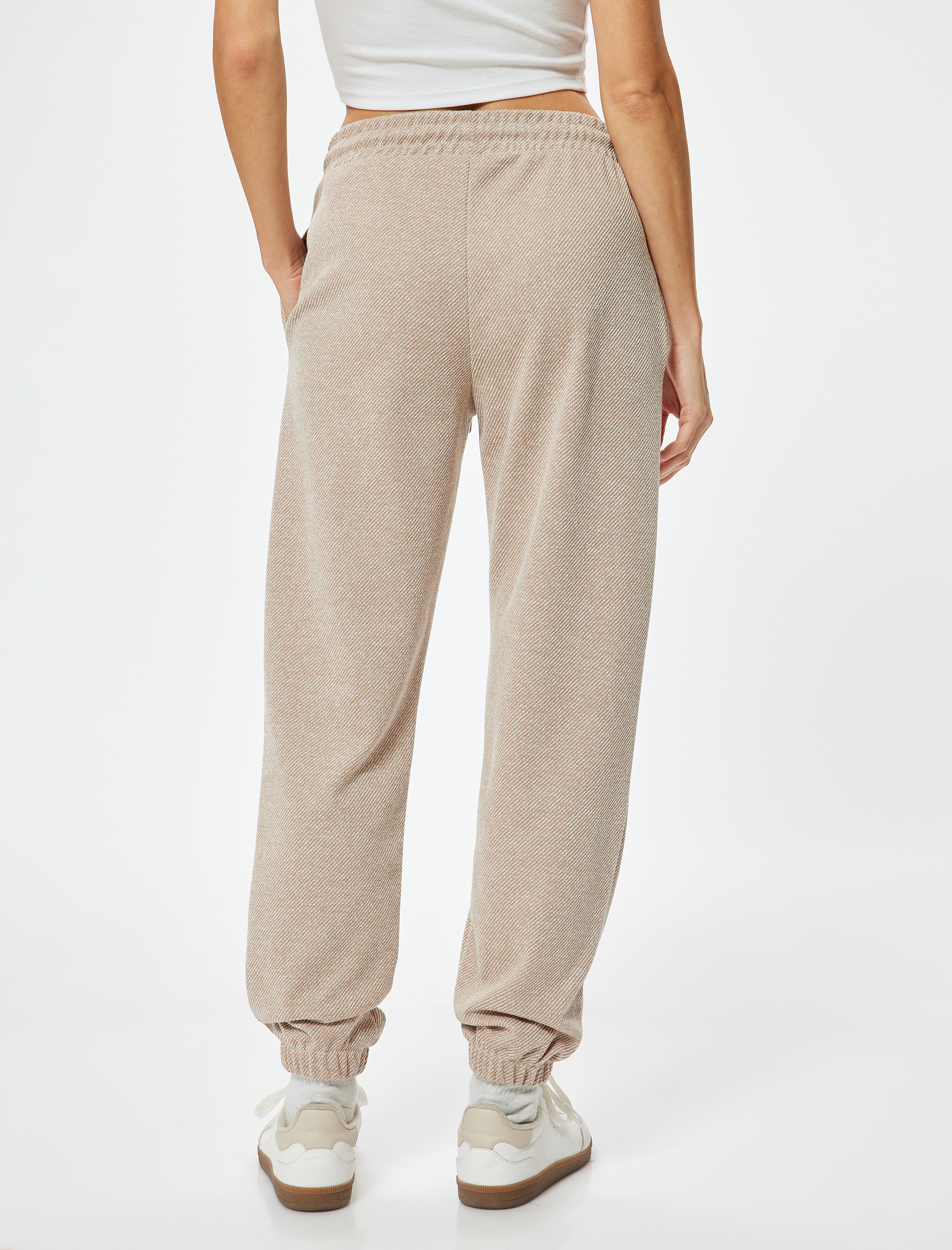   Standart Bel Cepli Beli Bağlamalı Jogger Eşofman Altı