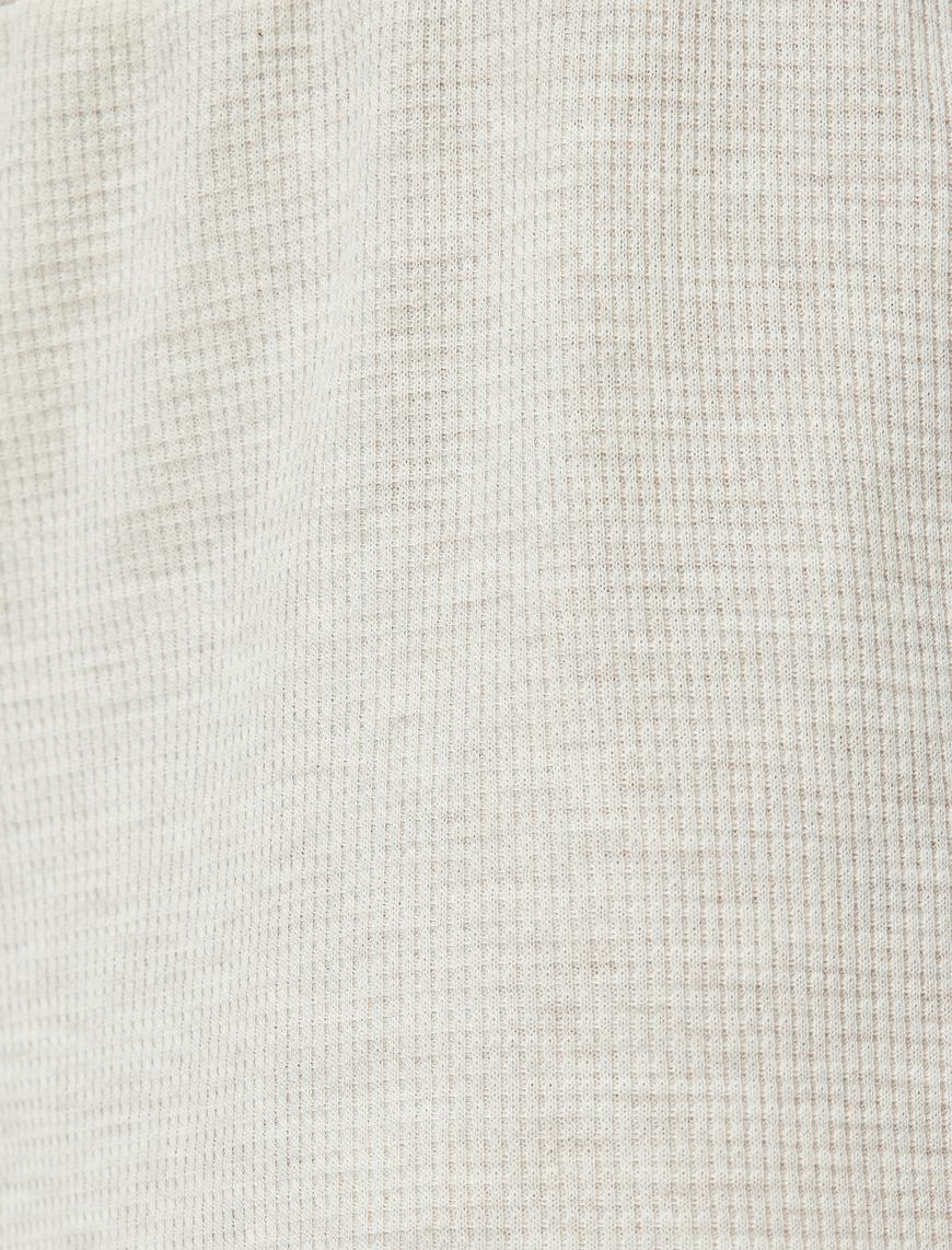   Şort Pijama Altı Beli Lastikli Etiket Detaylı