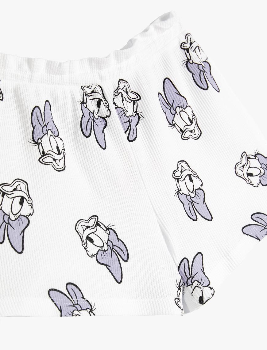  Kız Bebek Daisy Duck Şort Cepli Beli Lastikli