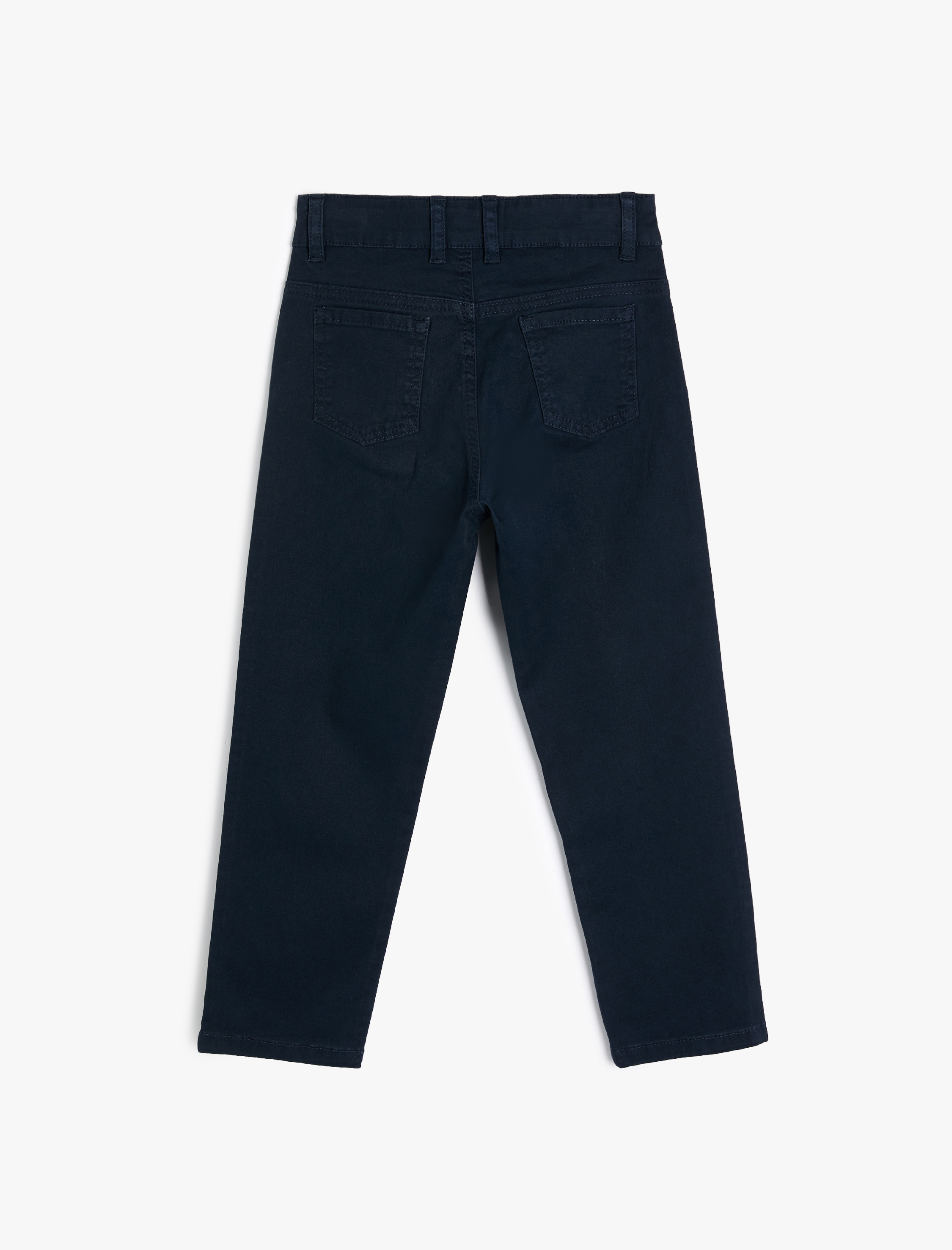  Erkek Çocuk Cepli Pamuklu Chino Pantolon