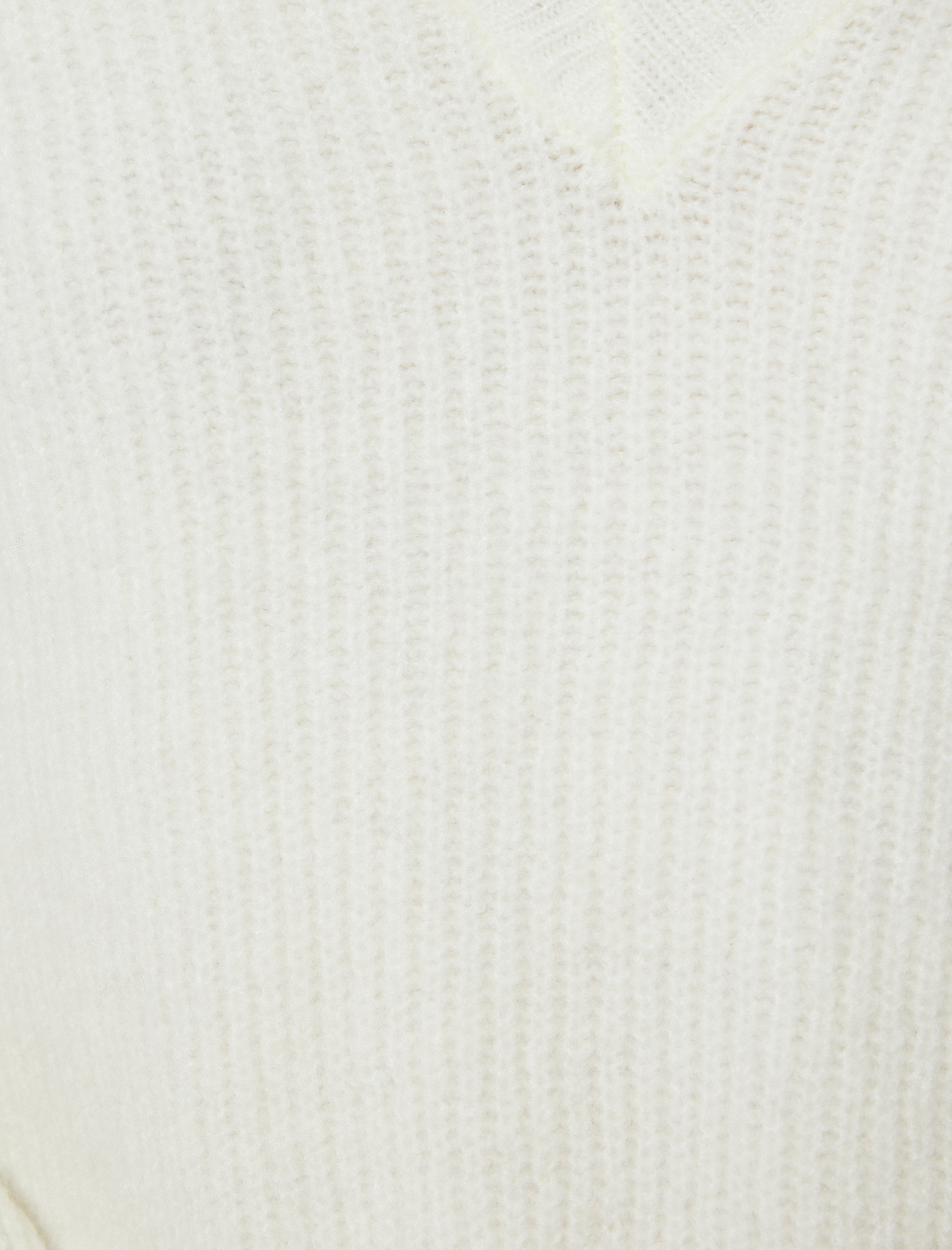   V Yaka Kazak Triko Dantel Detaylı Uzun Kollu Akrilik Karışımlı