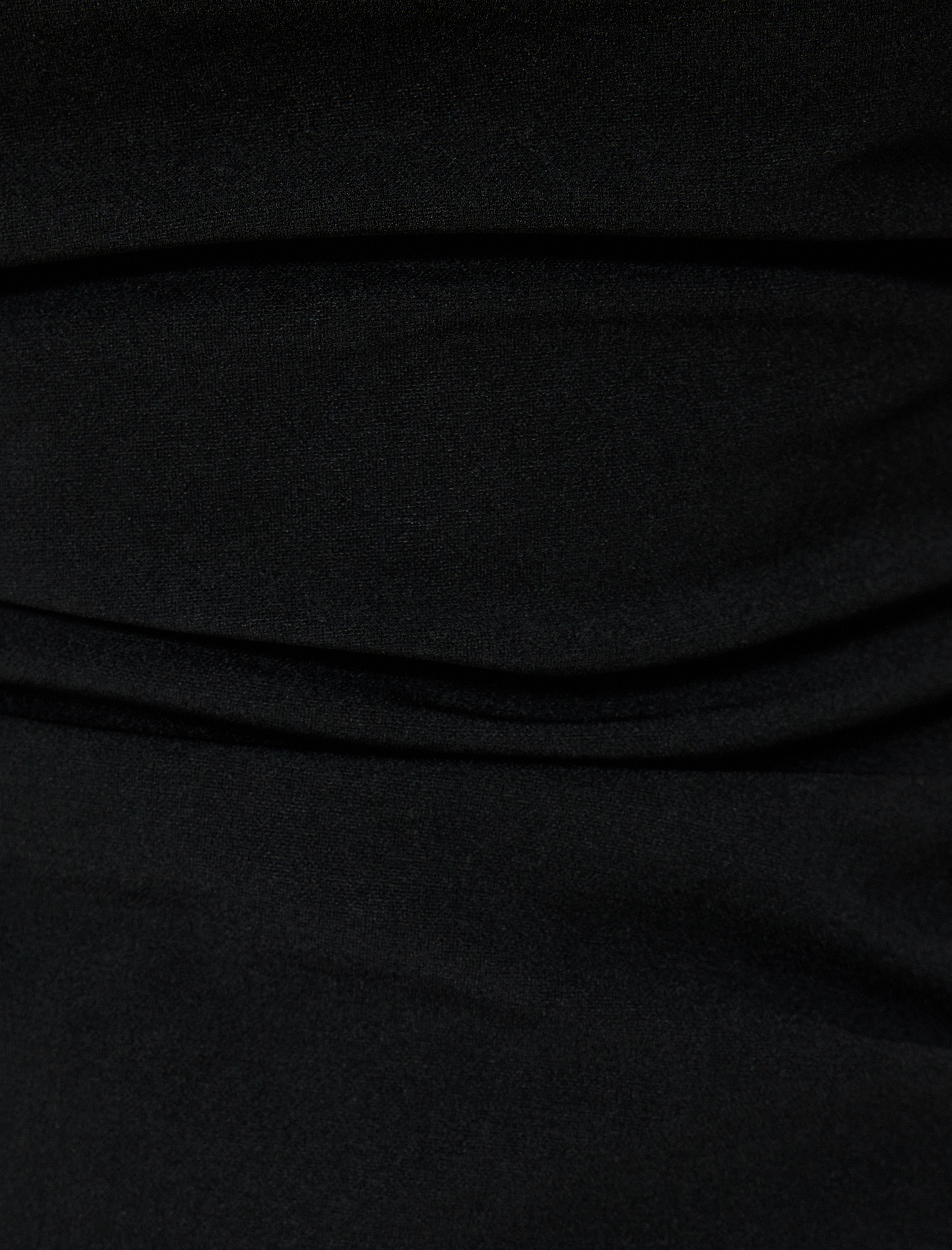   Mini Elbise Straplez Yaka Kolsuz Slim Fit Drapeli