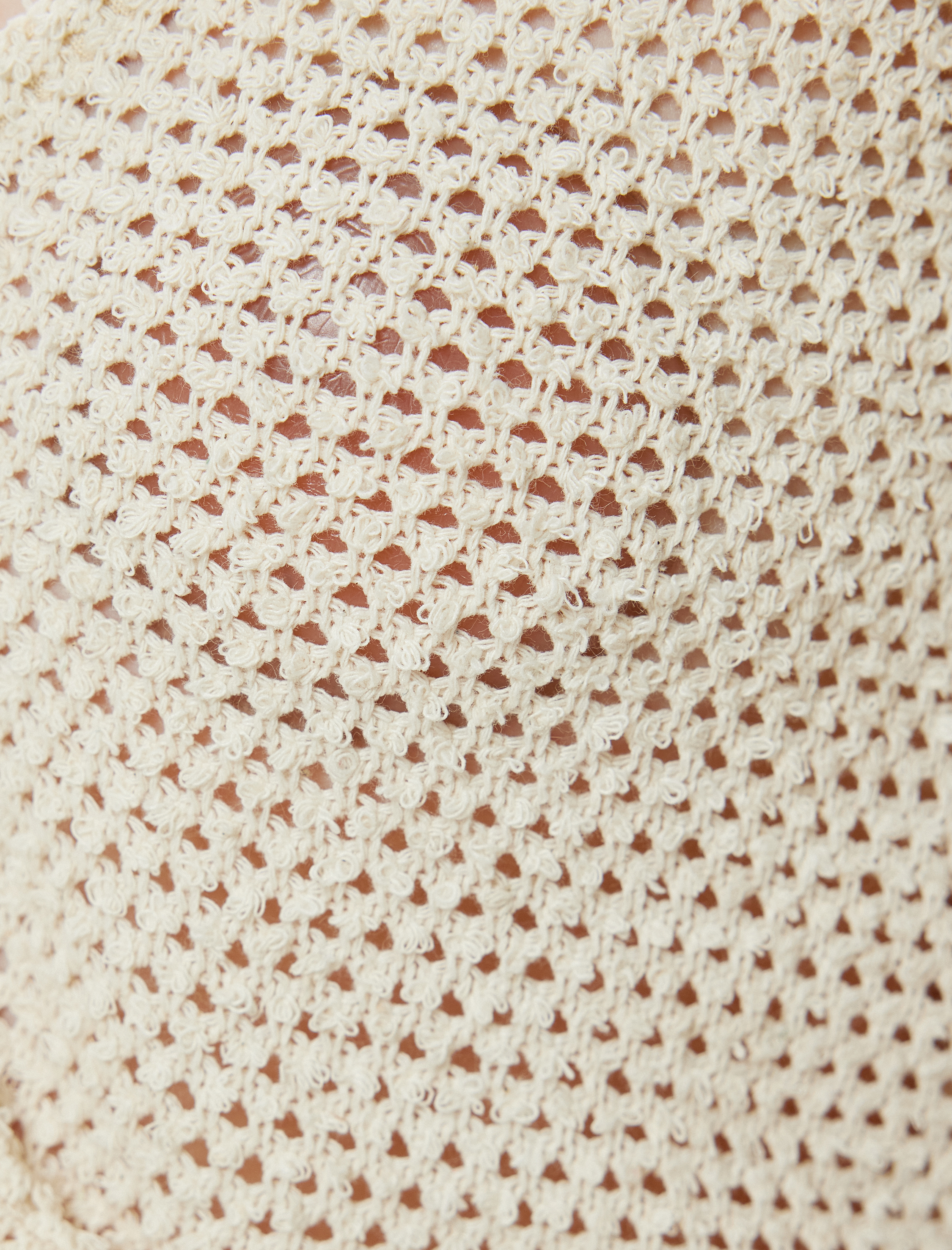 Örgü Crop Hırka Bağcık Detaylı Uzun Kollu