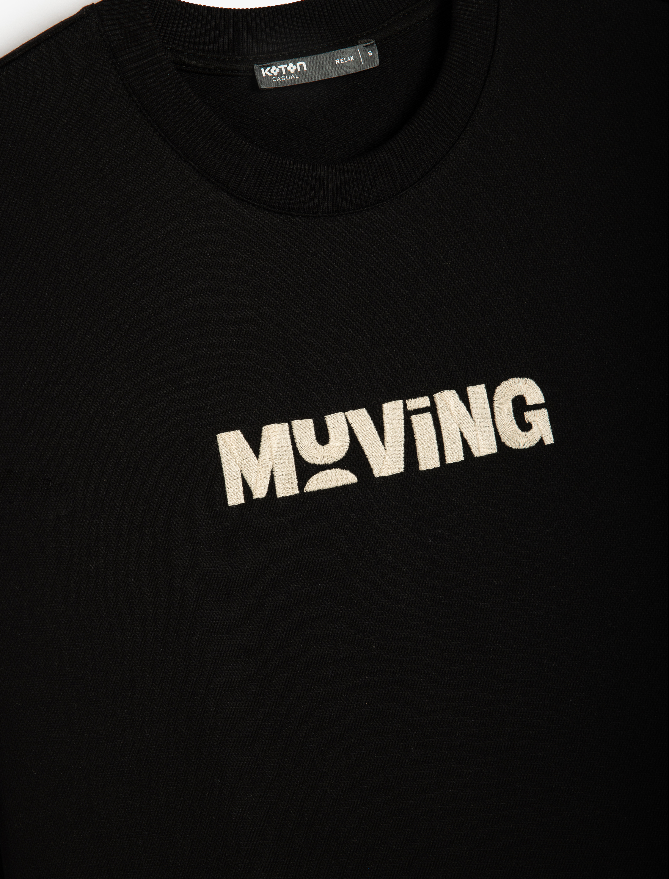   Oversize Tişört Slogan Baskılı Kısa Kollu Bisiklet Yaka Pamuklu