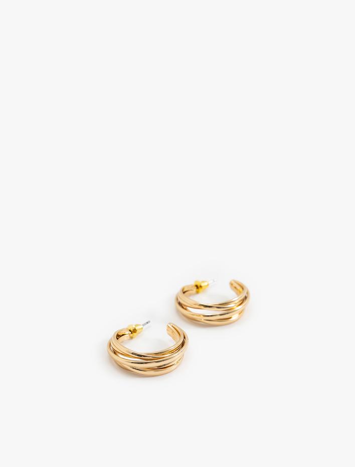 Kadın Halka Küpe Burgu Çinko Alaşım