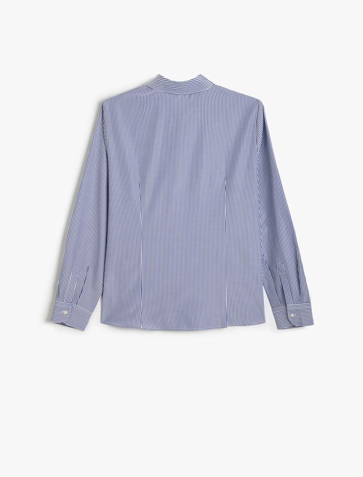  Poplin Gömlek Uzun Kollu Pens Detaylı Regular Fit