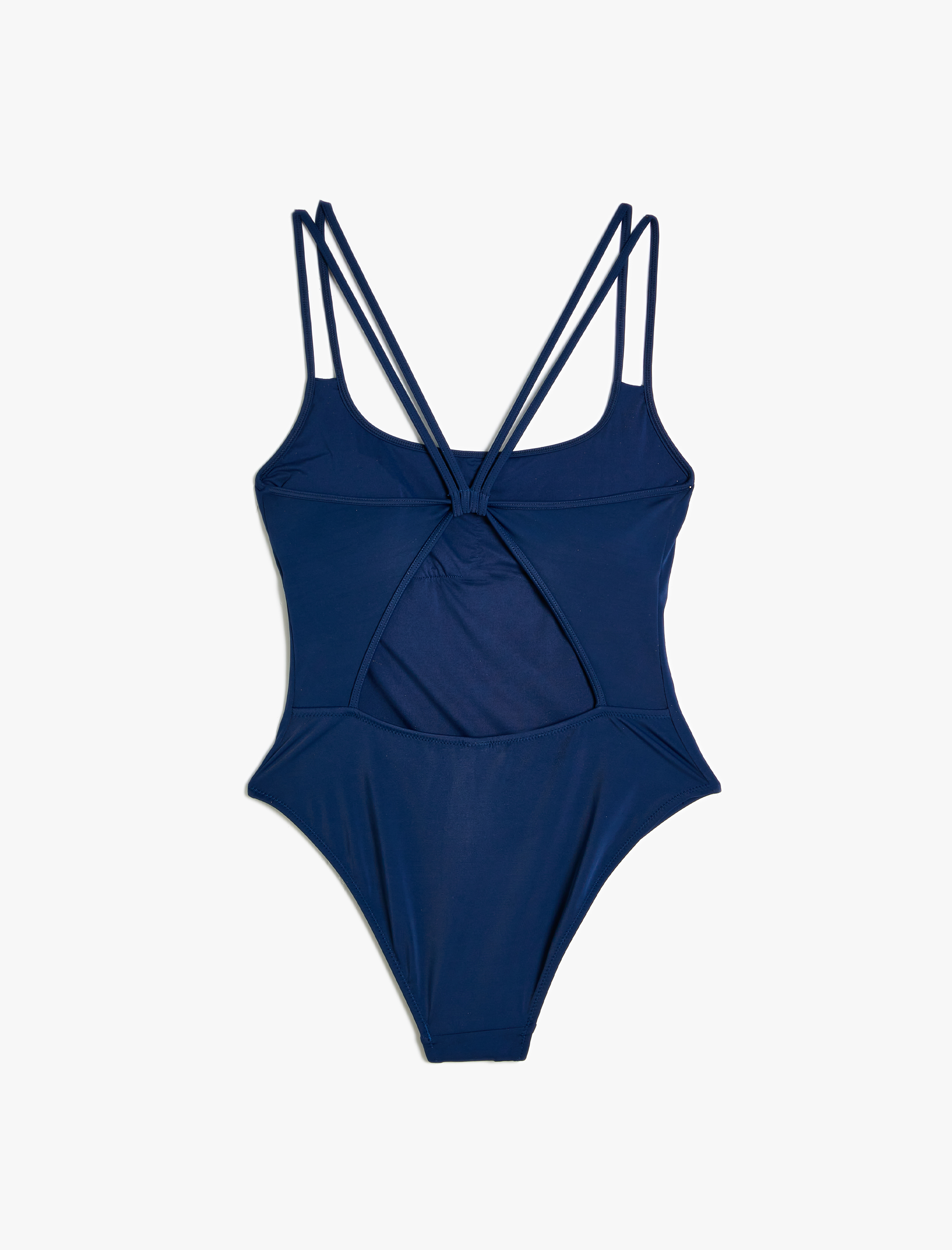   Arkası Pencere Detaylı Mayo Çift Askı Detaylı Arkası Çapraz Askılı