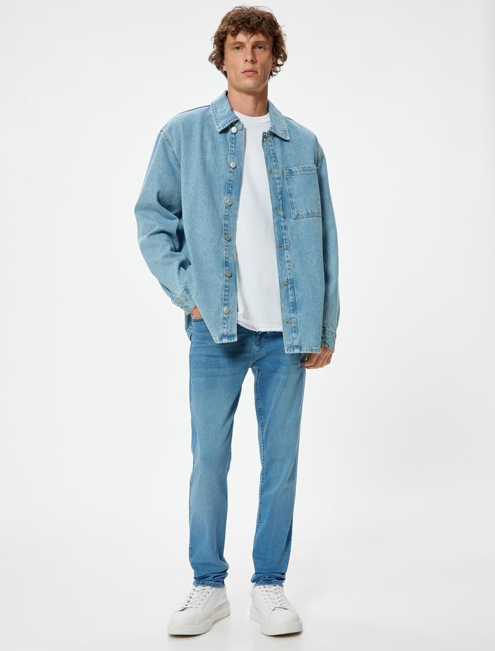  Standart Bel Skinny Fit Kot Pantolon - Michael Jean