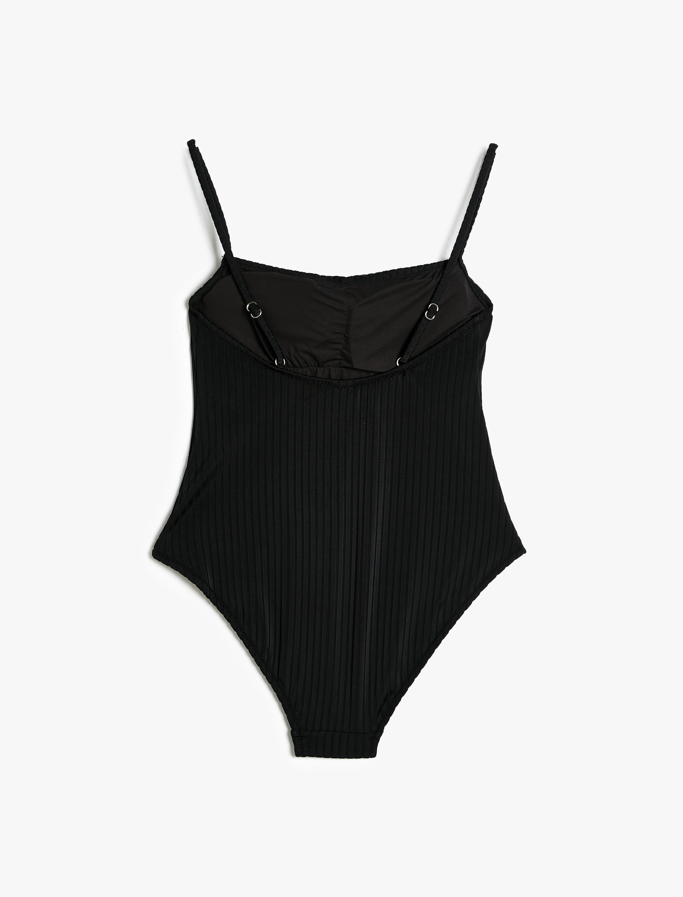   Basic Mayo Fitilli Kare Yaka İnce Askılı