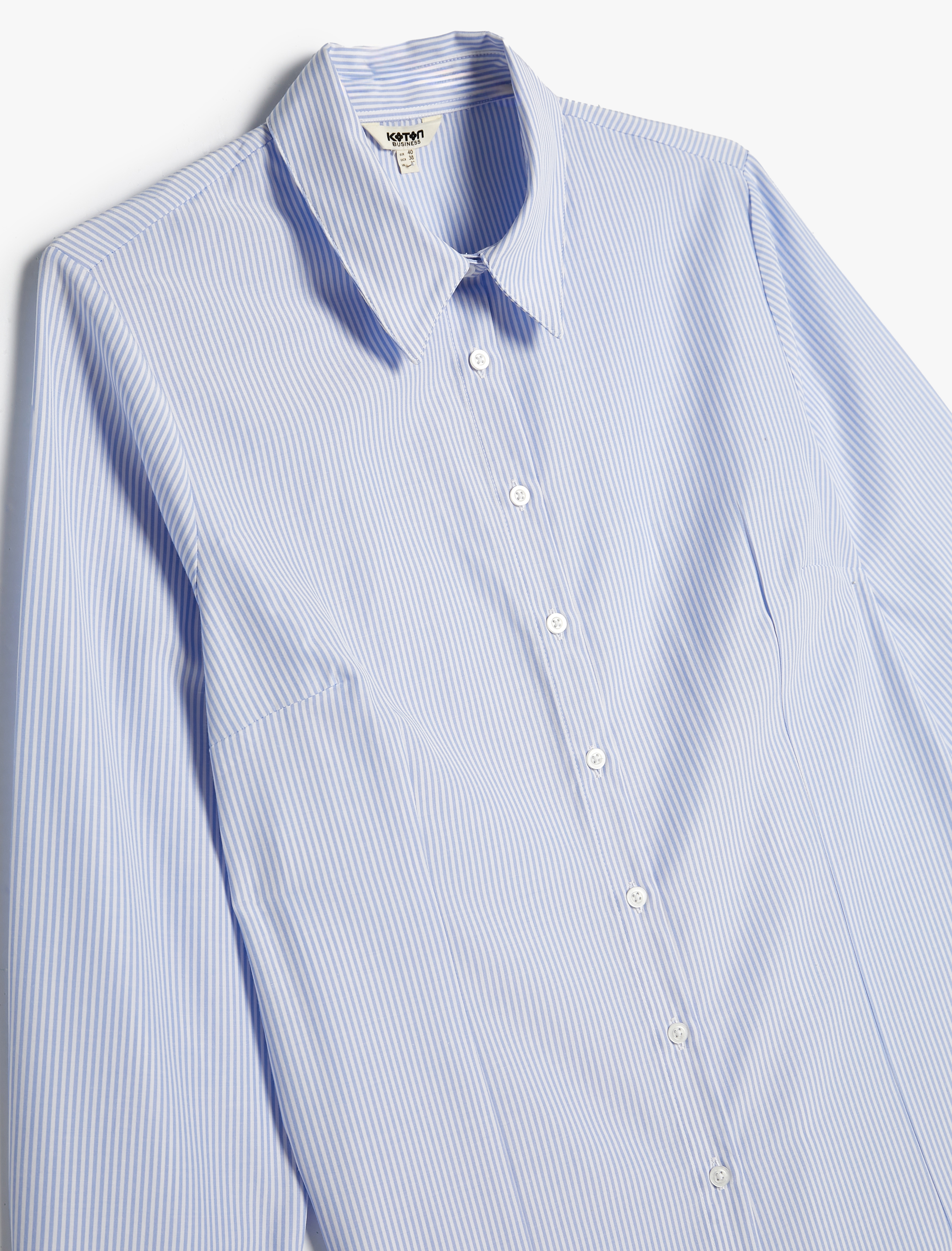   Poplin Gömlek Uzun Kollu Pens Detaylı Regular Fit