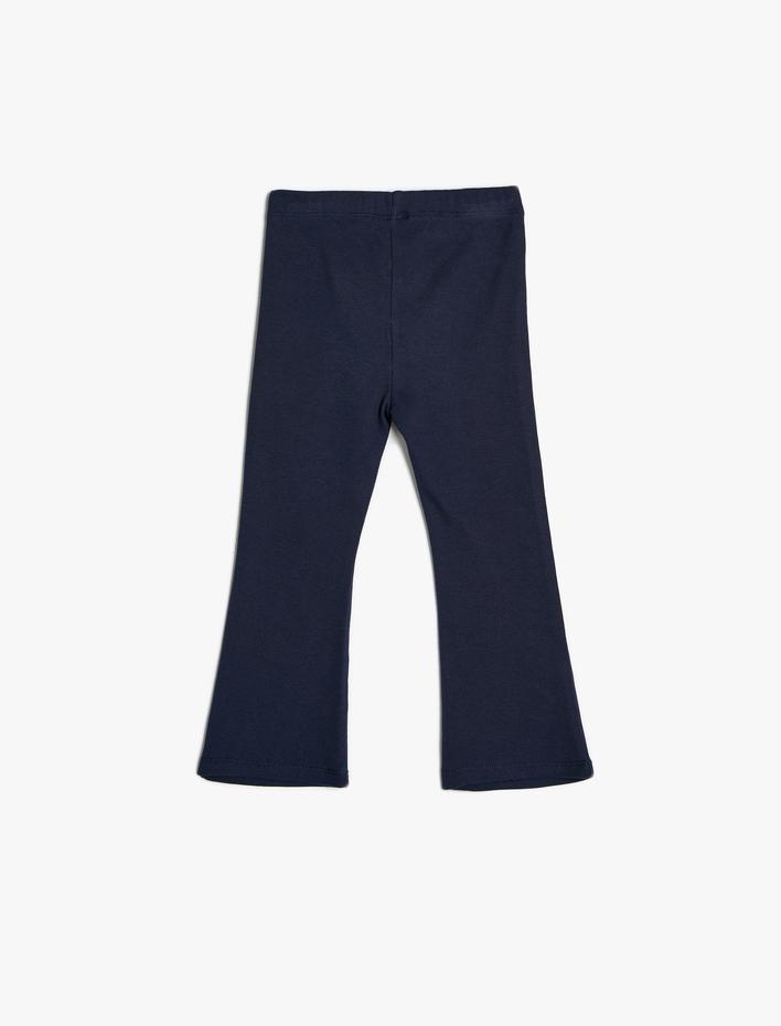 Kız Bebek Basic Tayt Ribanalı Pamuklu