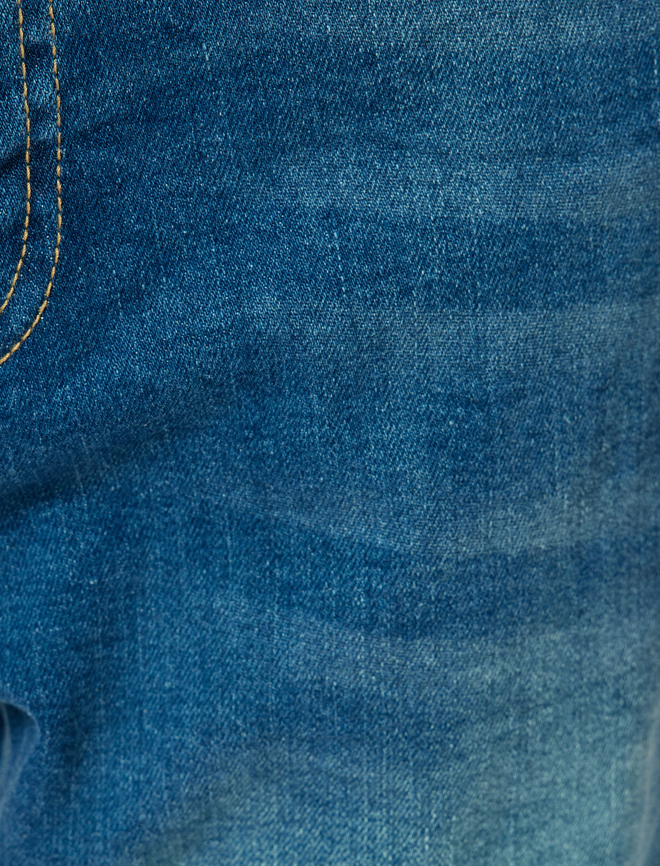 Slim Fit Kot Şort Bermuda Katlamalı Paça Cep Detaylı Pamuklu