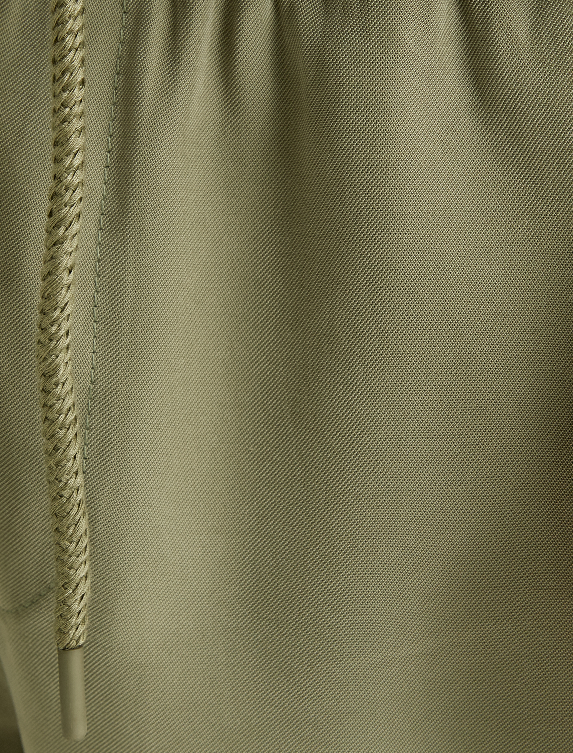 Gabardin Pantolon Beli Bağcıklı Cep Detaylı