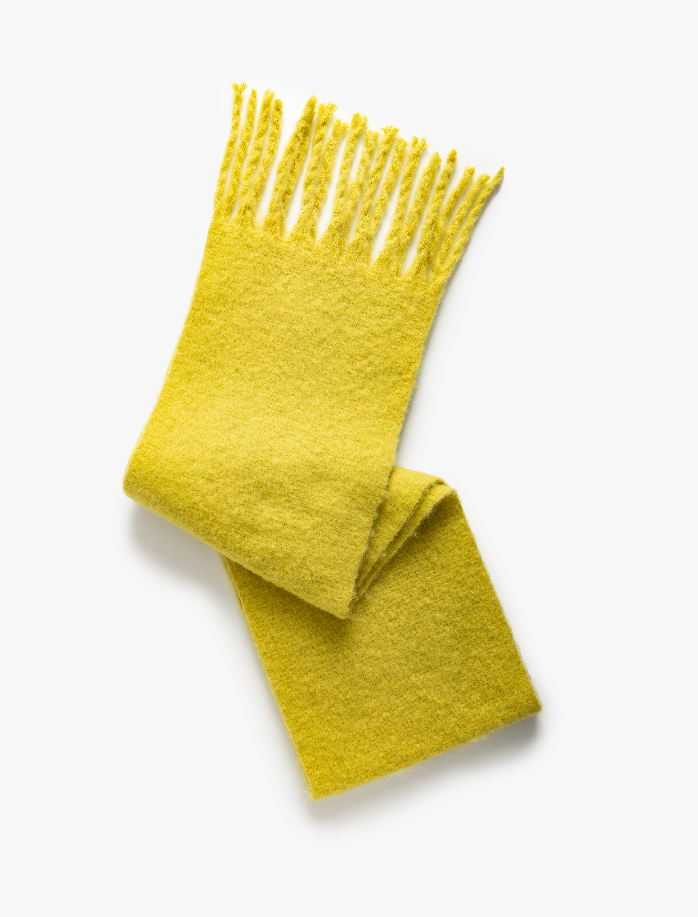  Kadın Basic Uzun Atkı Yumuşak Dokulu Püsküllü