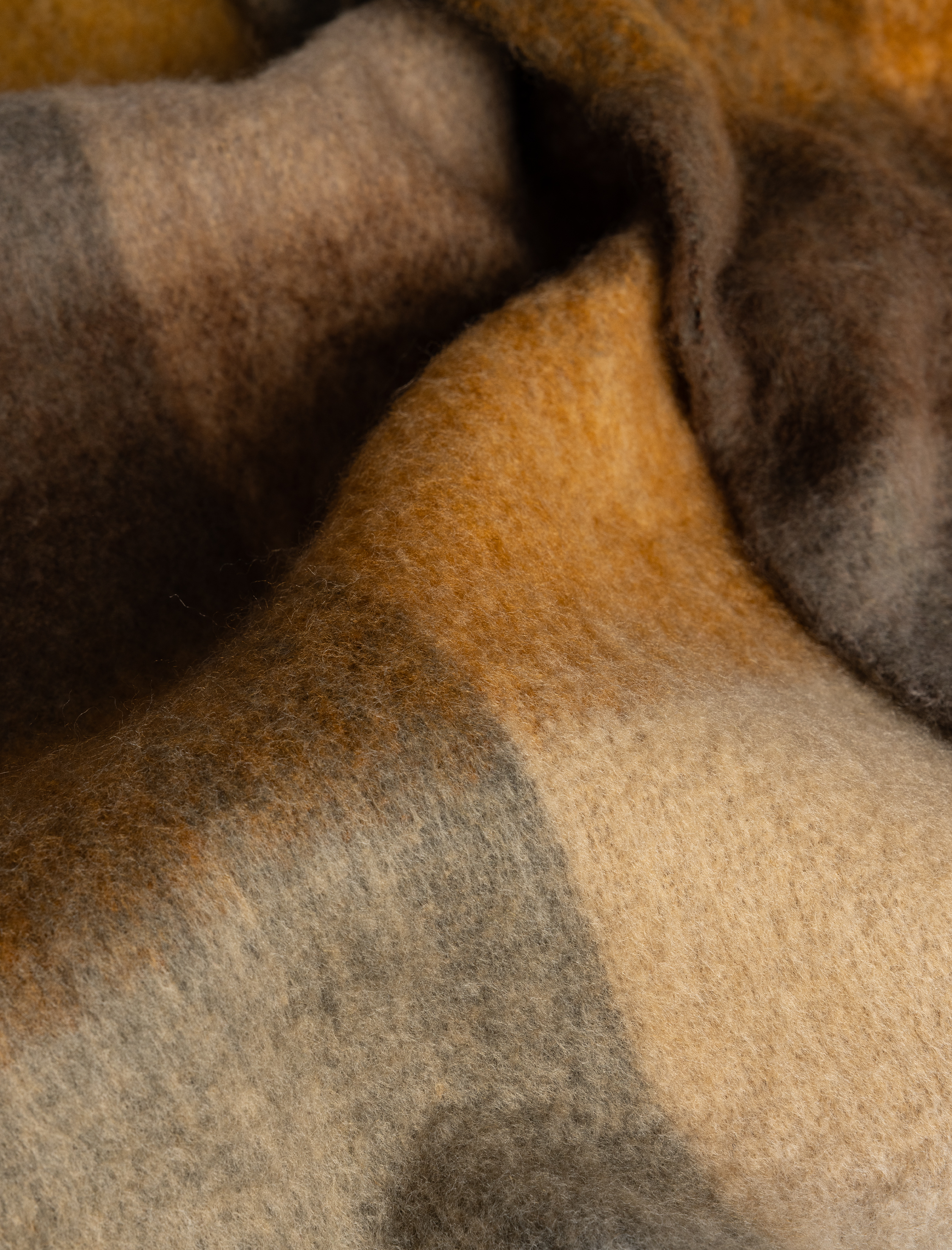  Kadın Uzun Atkı Püsküllü Kareli Yumuşak Dokulu