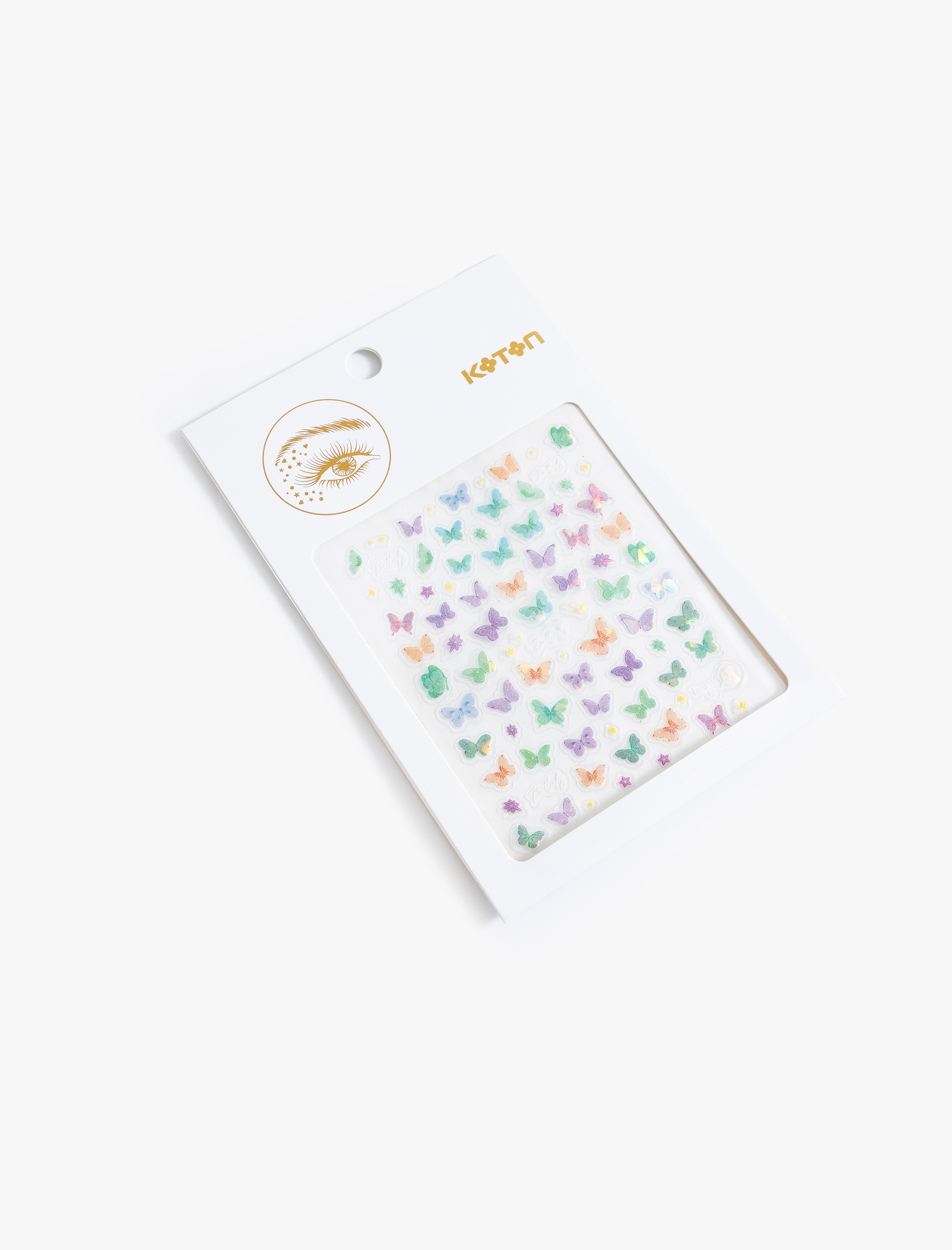  Kadın Yüz ve Vücut Sticker Seti Kelebek Şekilli