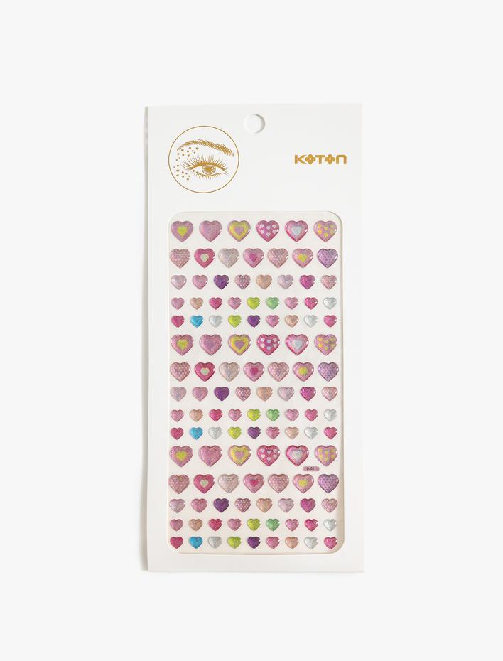 Kadın Yüz ve Vücut Sticker Seti Kalp Şekilli