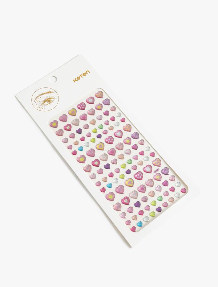 Kadın Yüz ve Vücut Sticker Seti Kalp Şekilli