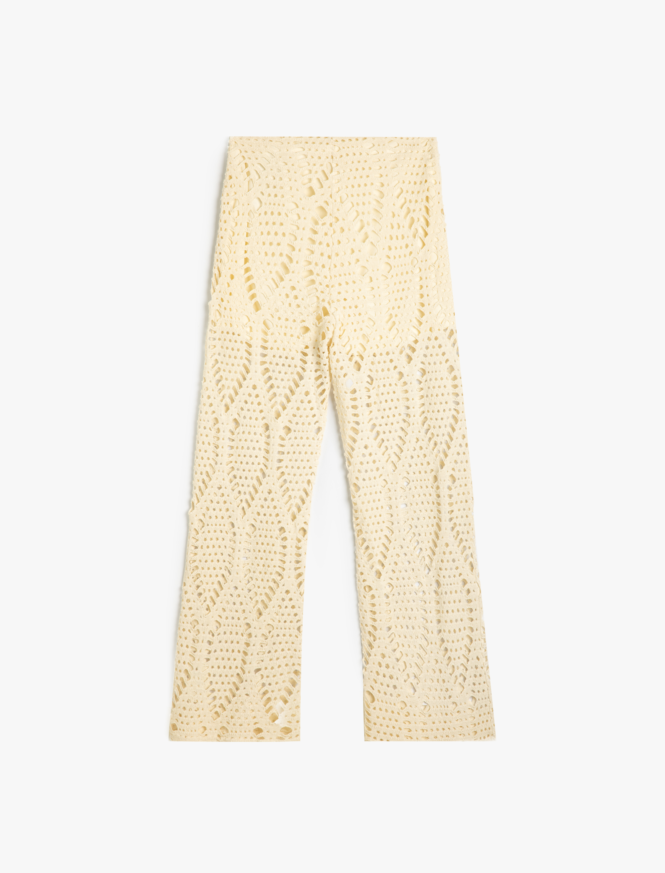 Koton X Melis Ağazat - Kroşe Pantolon Yarım Astarlı Bol Paça