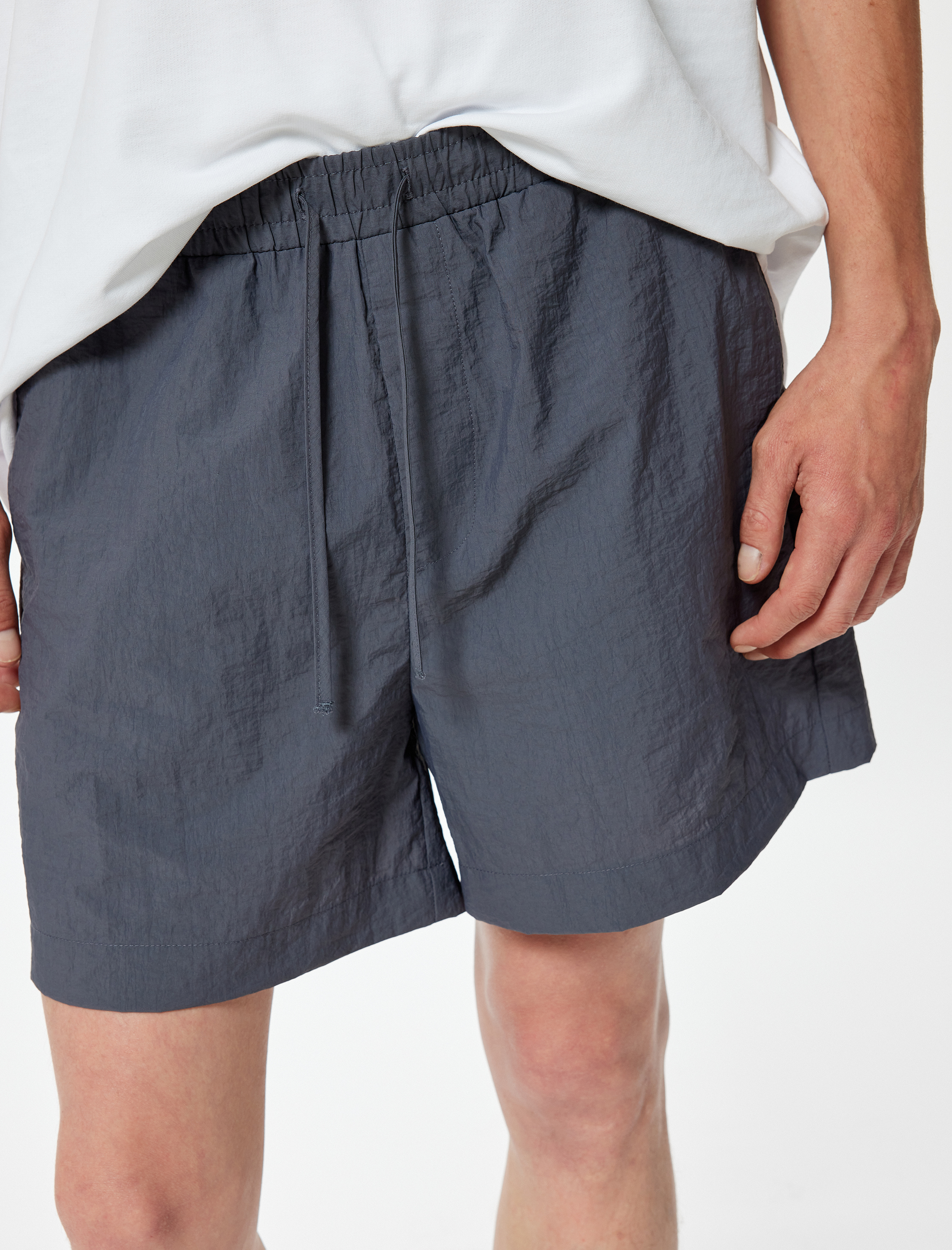   Oversize Şort Beli Bağcıklı Cep Detaylı