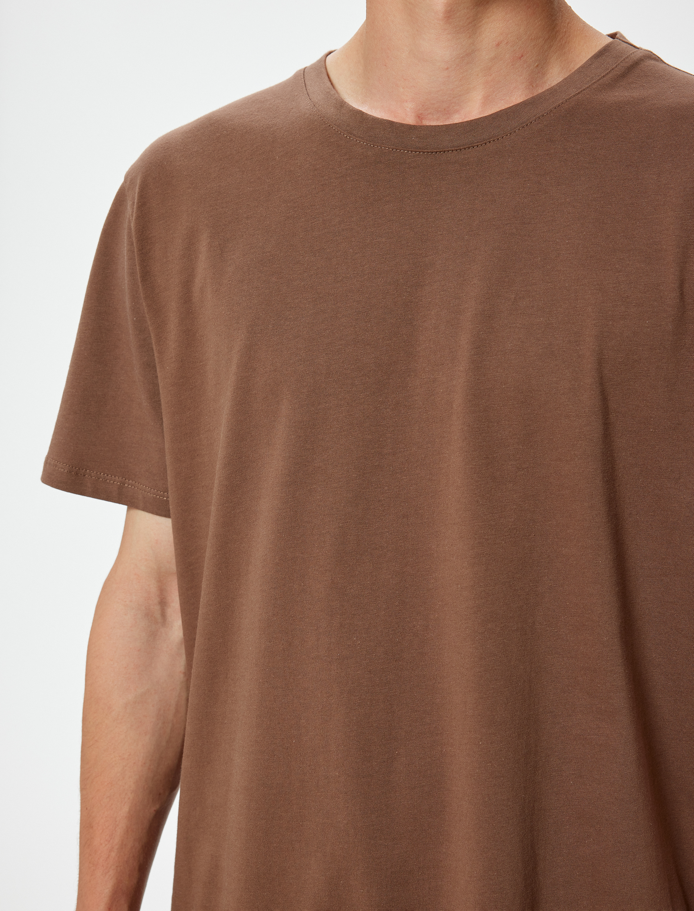   Basic Tişört Slim Fit Bisiklet Yaka Kısa Kollu