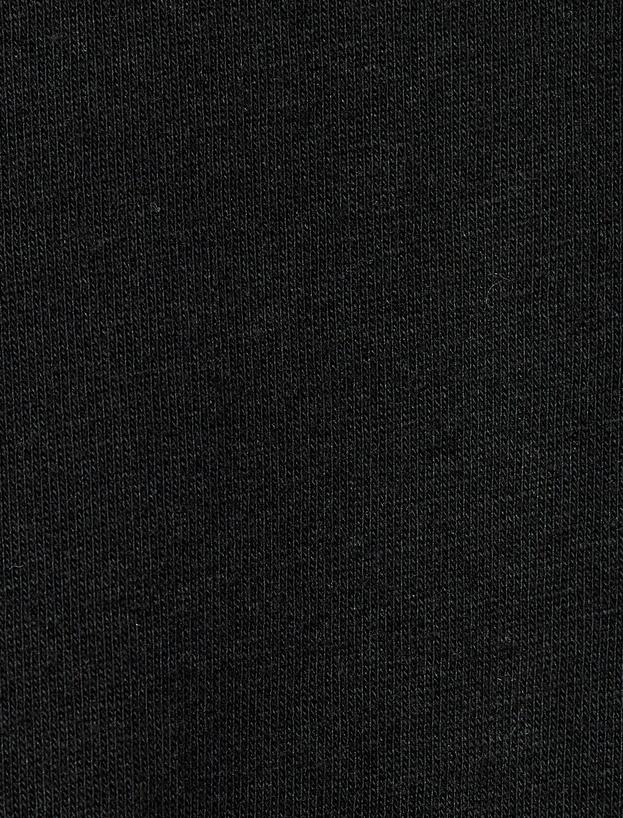 Basic Tişört Kısa Kollu Bisiklet Yaka Pamuklu_5