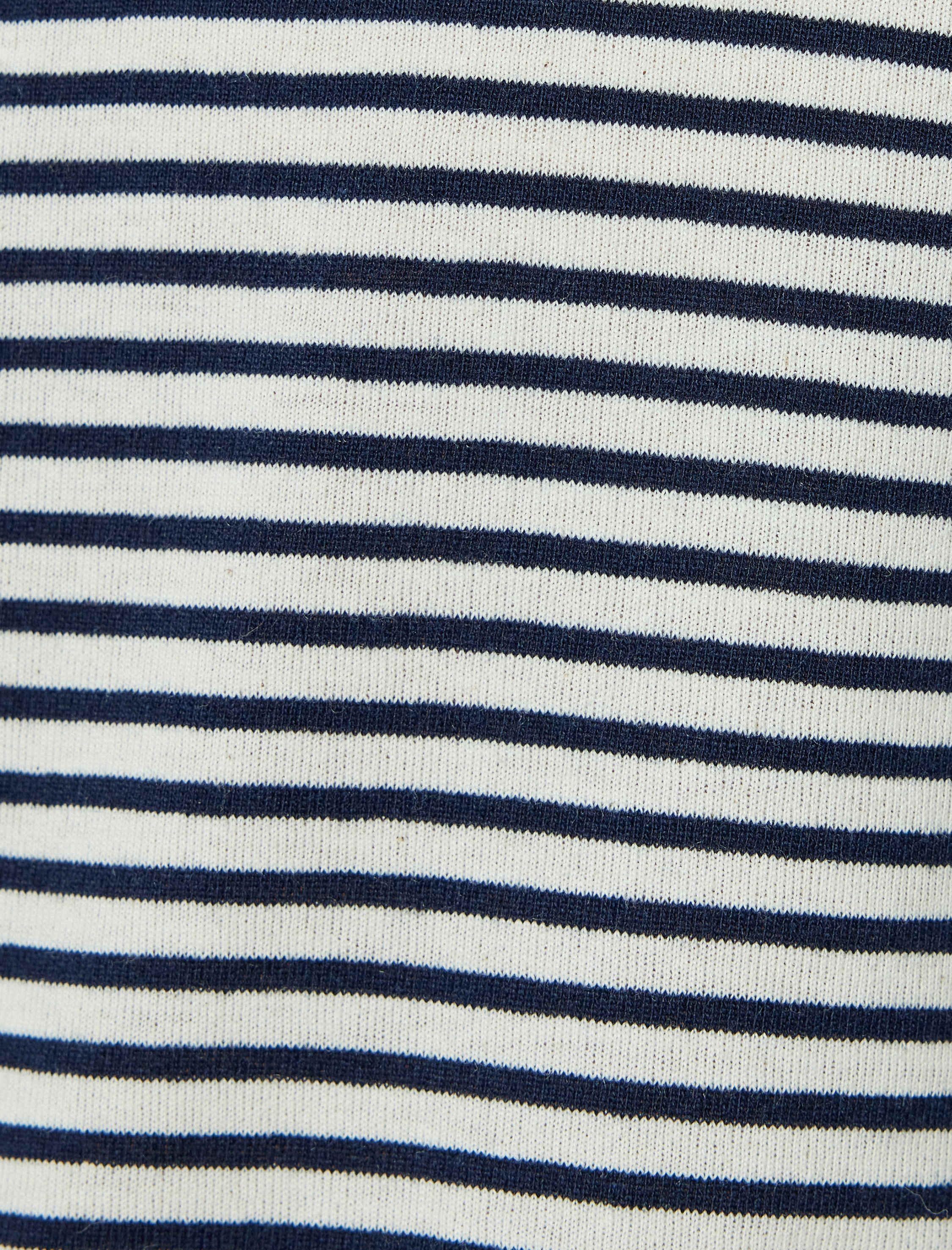   Çizgili Bisiklet Yaka İşlemeli Kısa Kollu Slim Fit Tişört