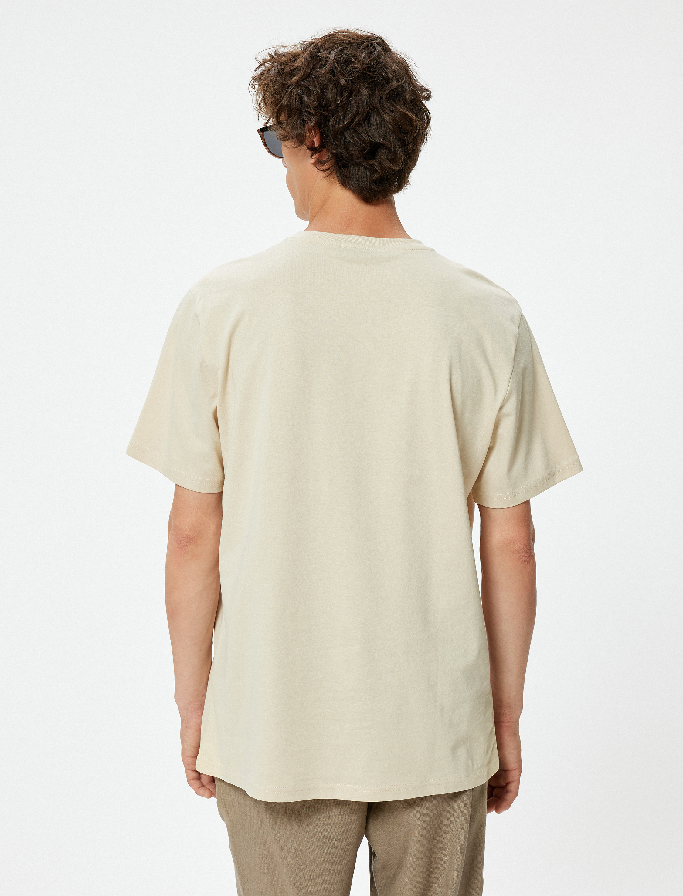   Basic Tişört Kısa Kollu Bisiklet Yaka Pamuklu