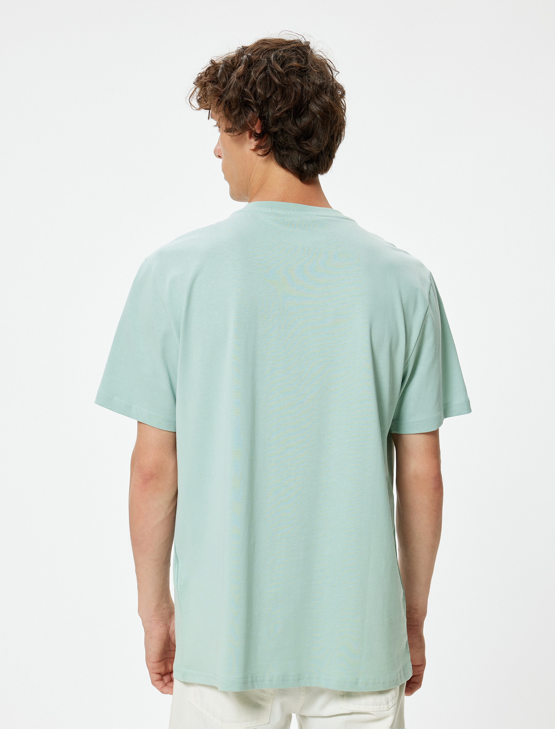   Basic Tişört Kısa Kollu Bisiklet Yaka Pamuklu