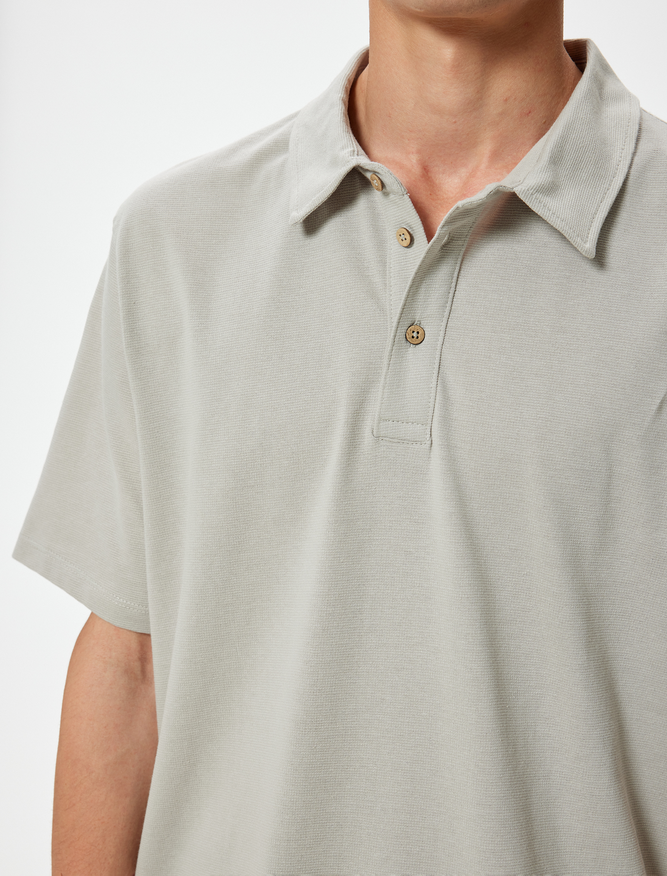 Polo Yaka Tişört Slim Fit Kısa Kollu Pamuklu