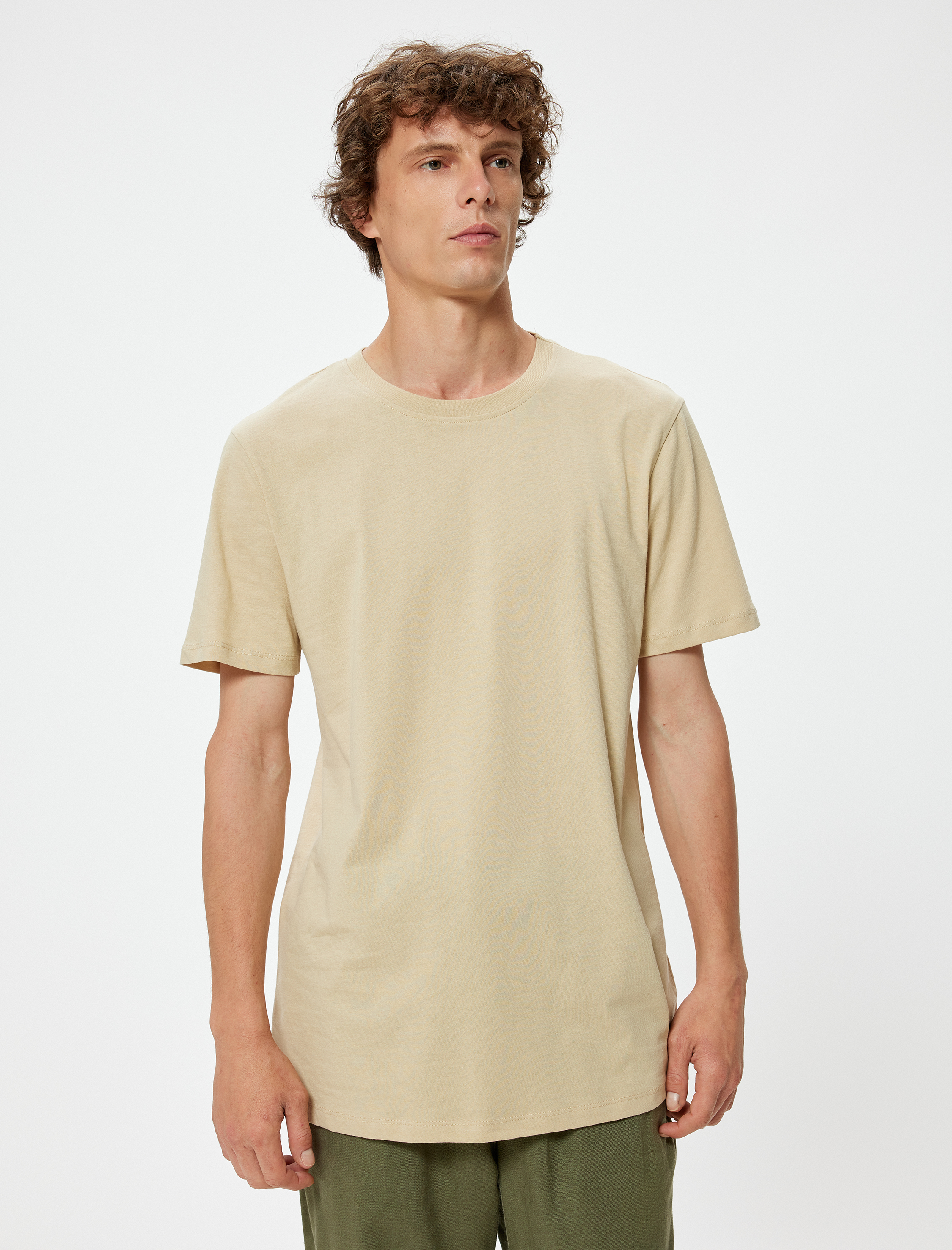   Basic Tişört Slim Fit Bisiklet Yaka Kısa Kollu