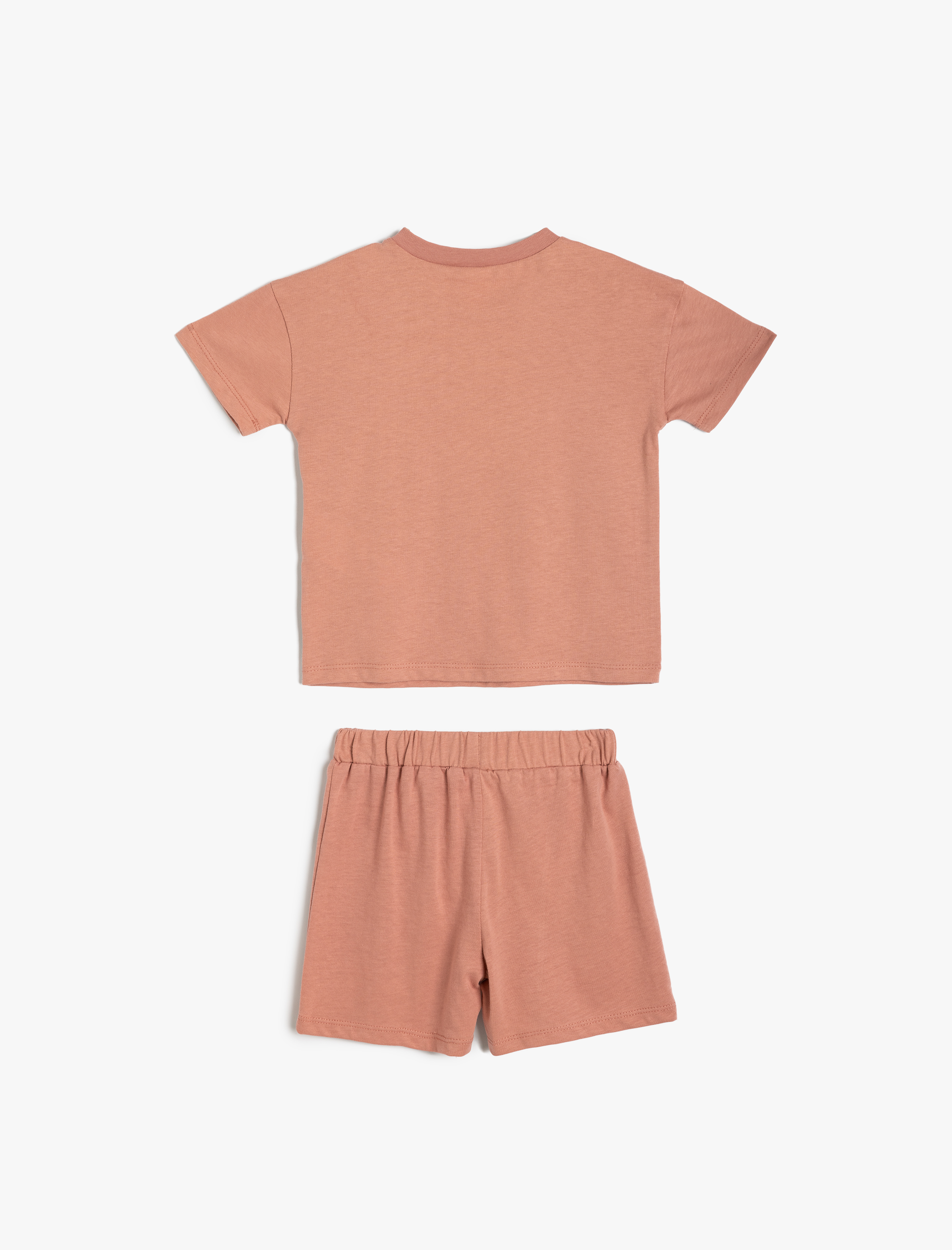  Erkek Bebek Şort Tişört Takım Kaykay Temalı Baskılı