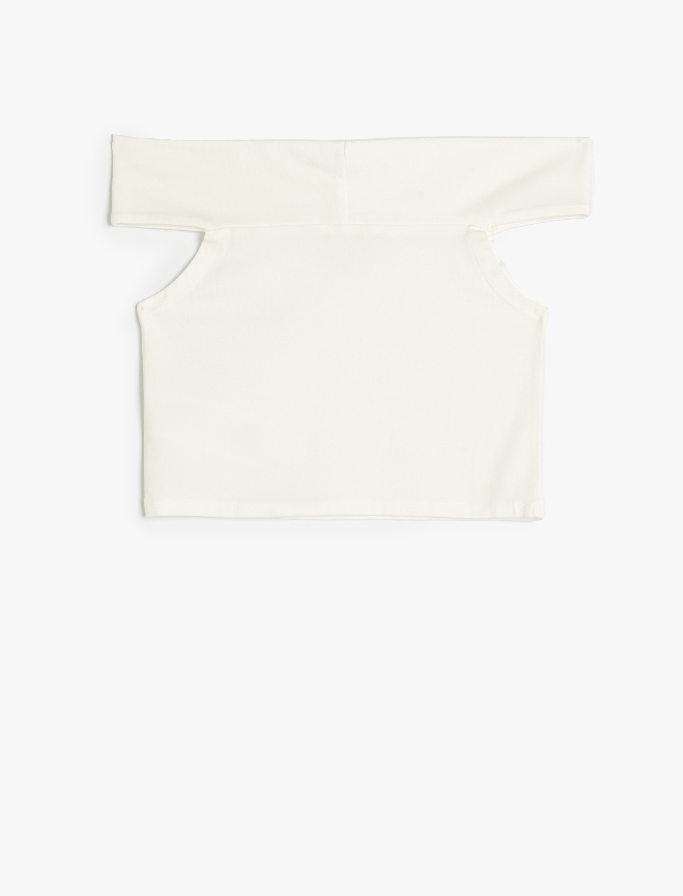  Kız Çocuk Bluz Düşük Omuzlu Pamuklu