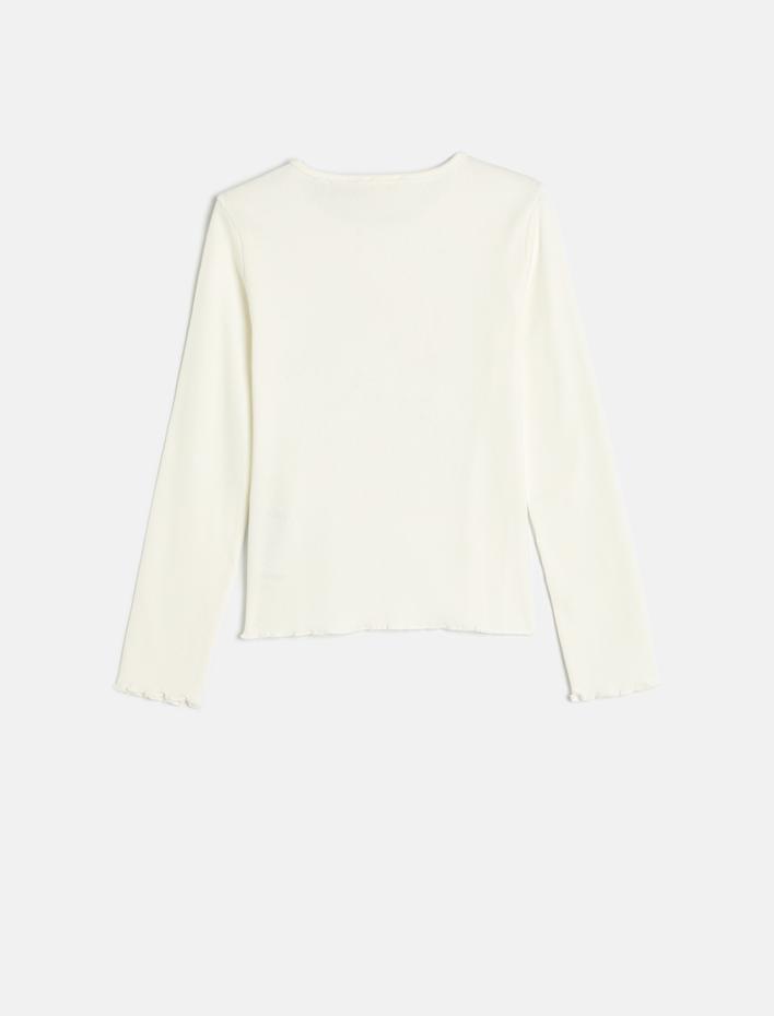 Kız Çocuk Lola Bunny Baskılı Uzun Kollu Bisiklet Yaka Lisanslı Tişört