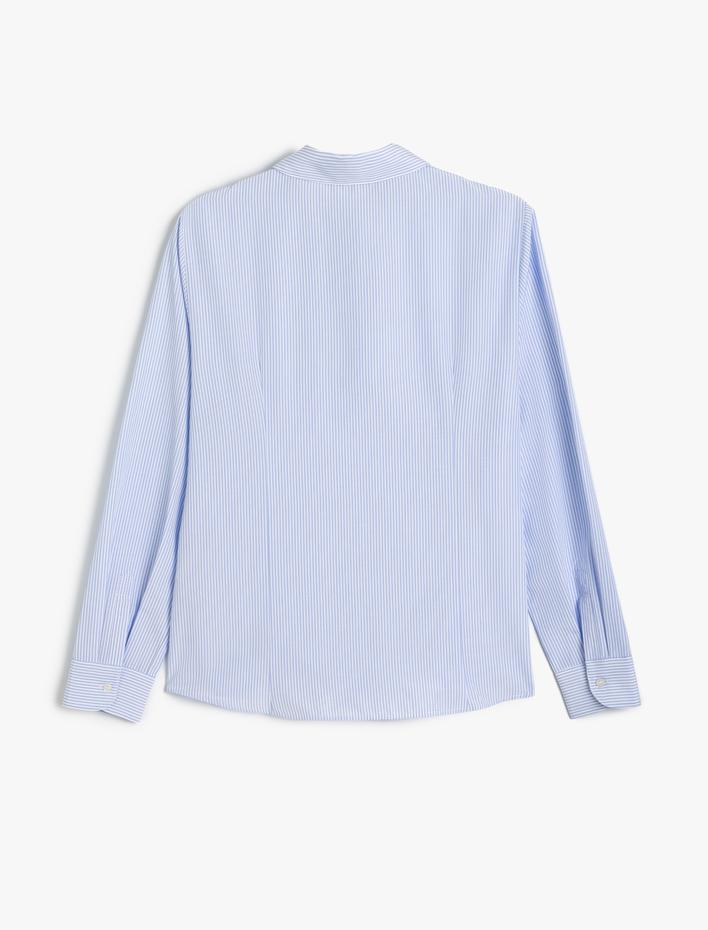  Poplin Gömlek Uzun Kollu Pens Detaylı Regular Fit