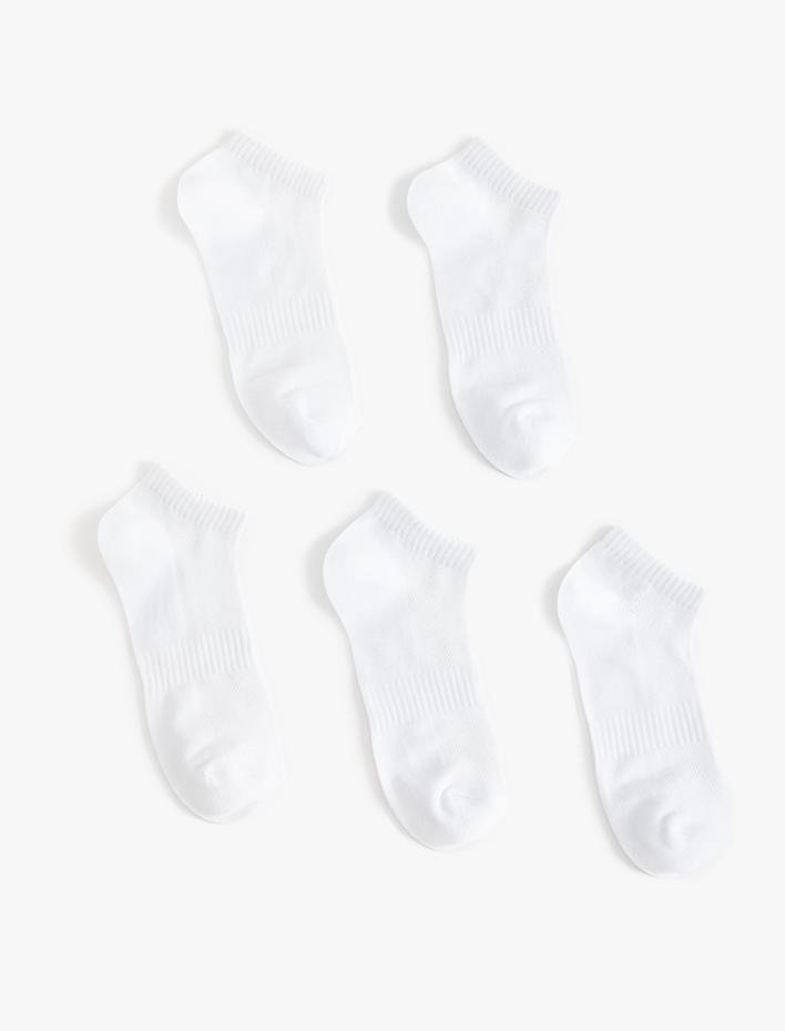 Erkek 5'li Patik Çorap Seti Basic Pamuk Karışımlı