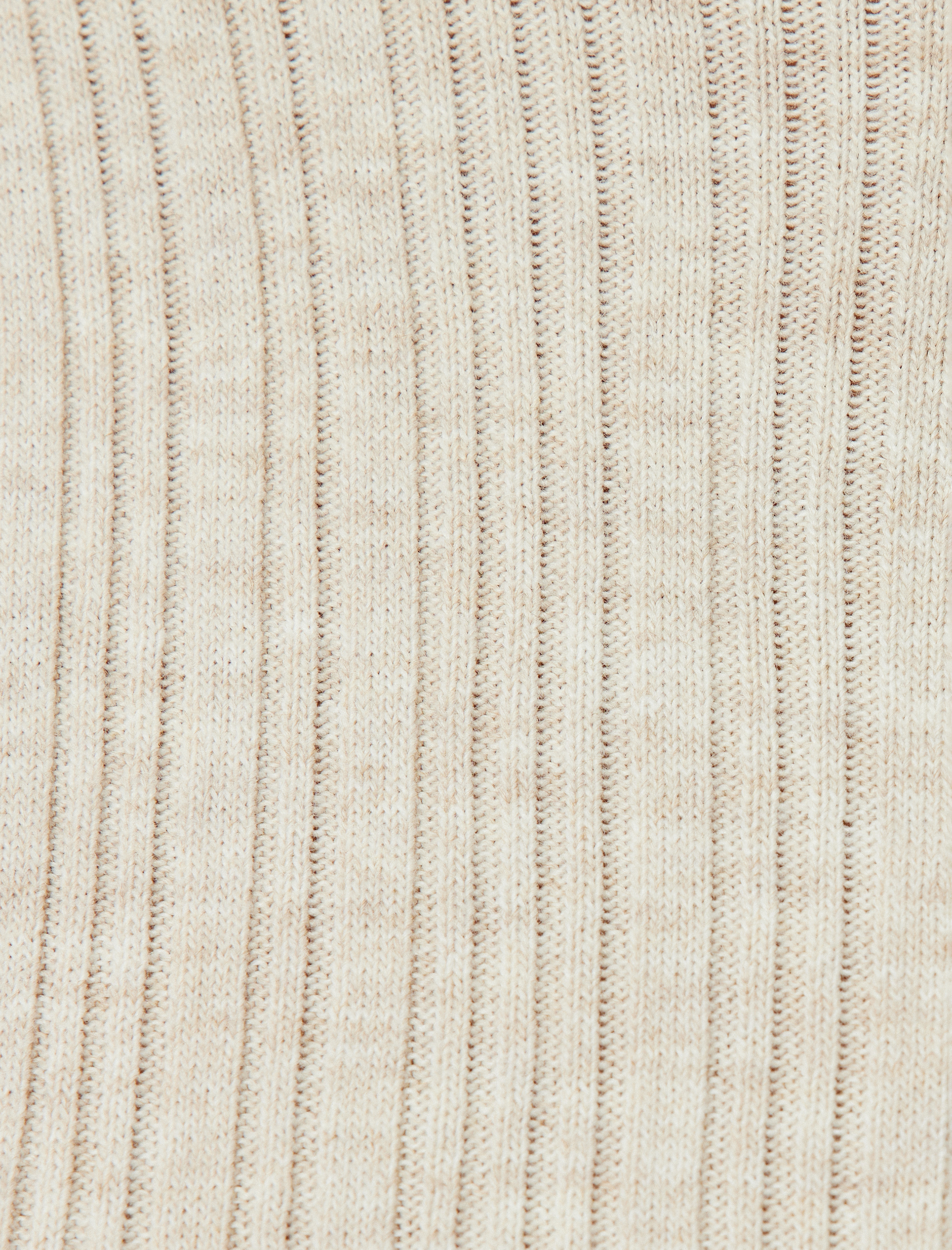   Basic Triko Boğazlı Kazak Uzun Kollu Dokulu