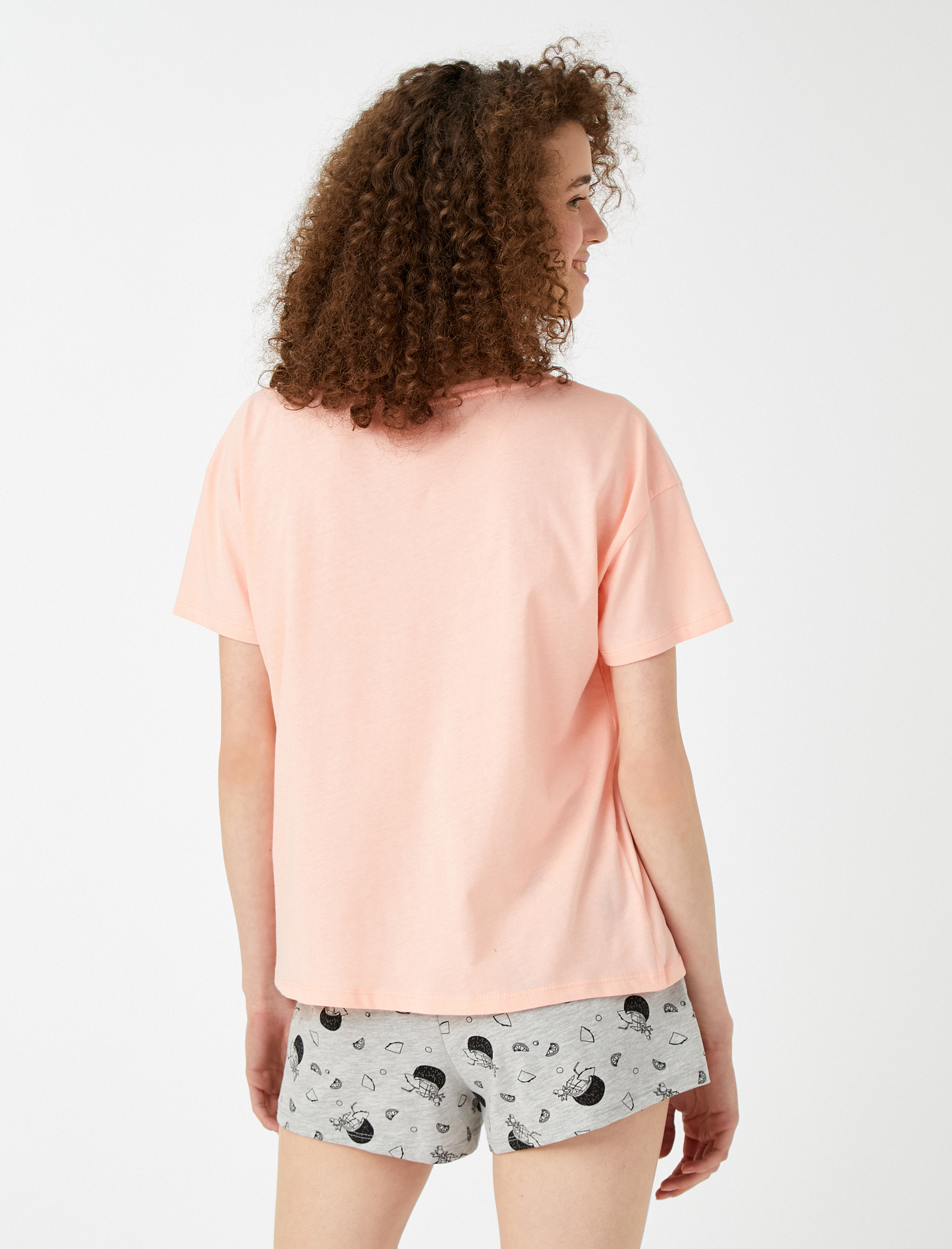   Şortlu Pijama Takımı Baskılı