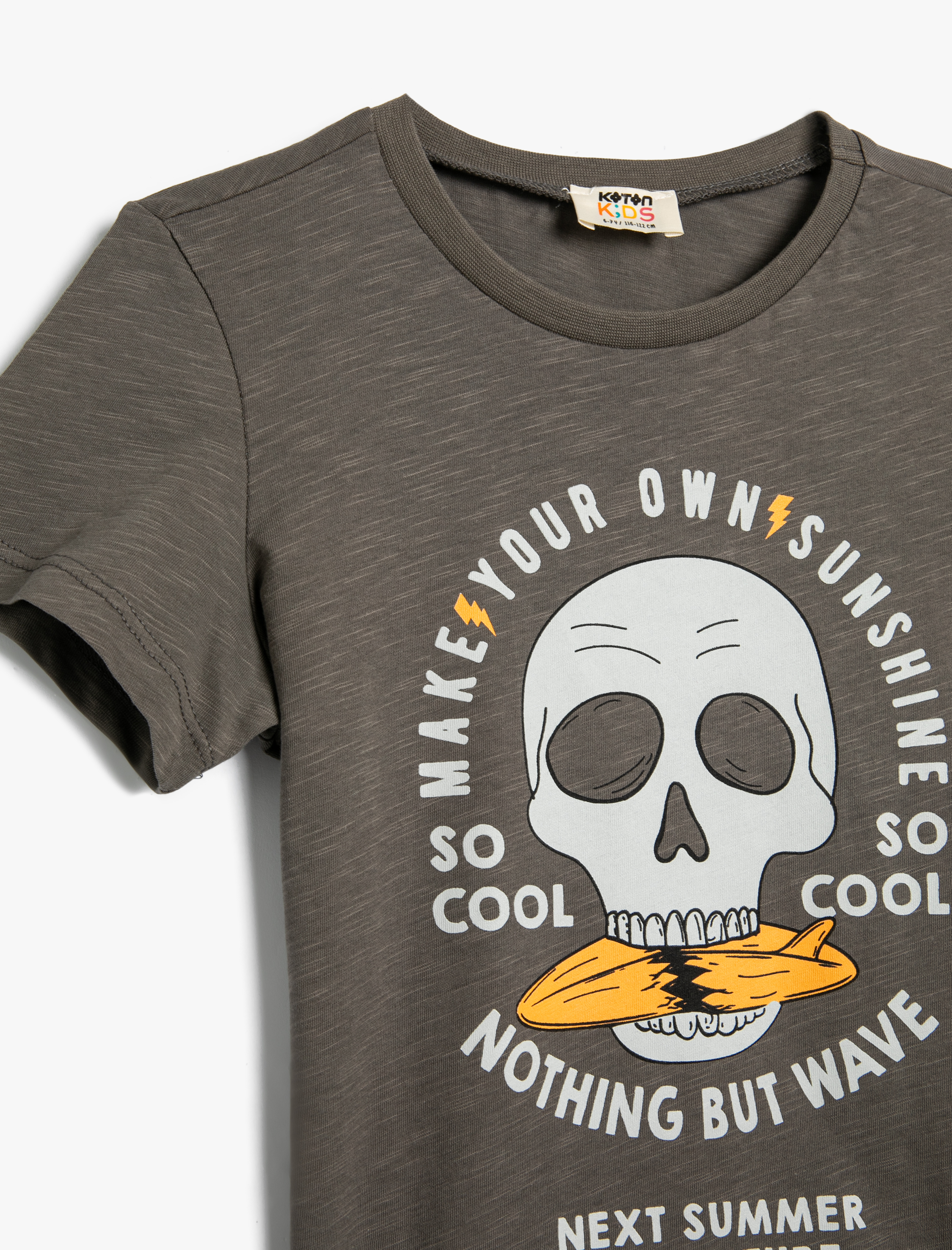  Erkek Çocuk Şort Tişört 2'li Takım Pamuklu Baskı Detaylı