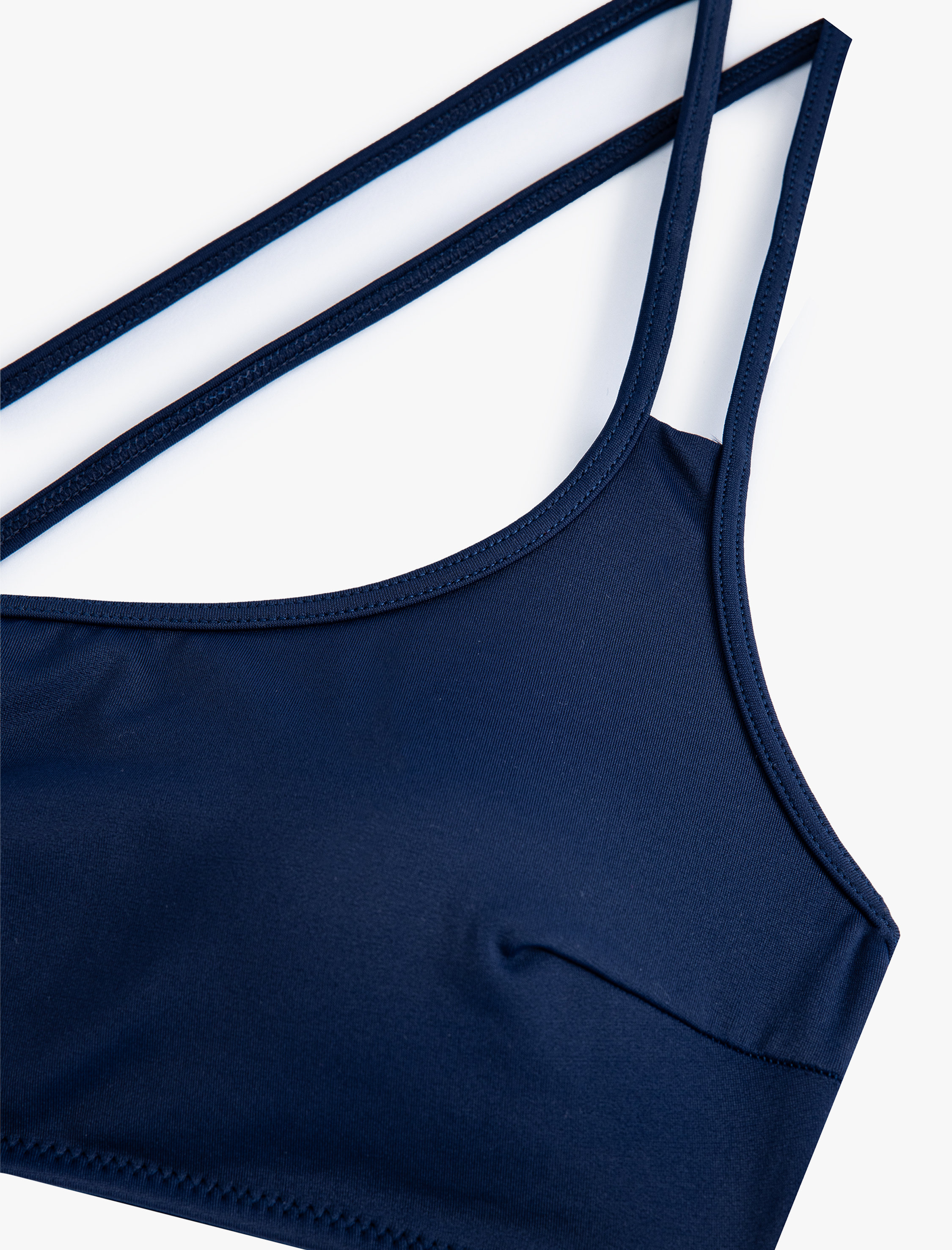   Bandeau Bikini Üstü Tek Omuz İnce Askılı