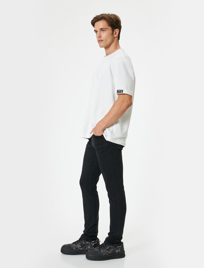  Standart Bel Pamuklu Slim Fit Kot Pantolon - Brad Jean