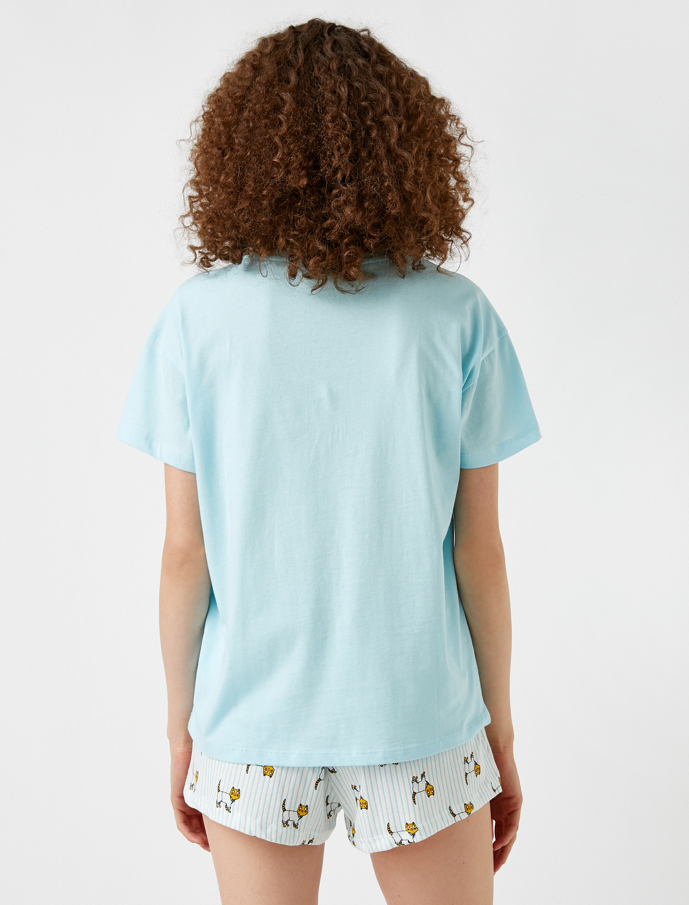   Şortlu Pijama Takımı Baskılı