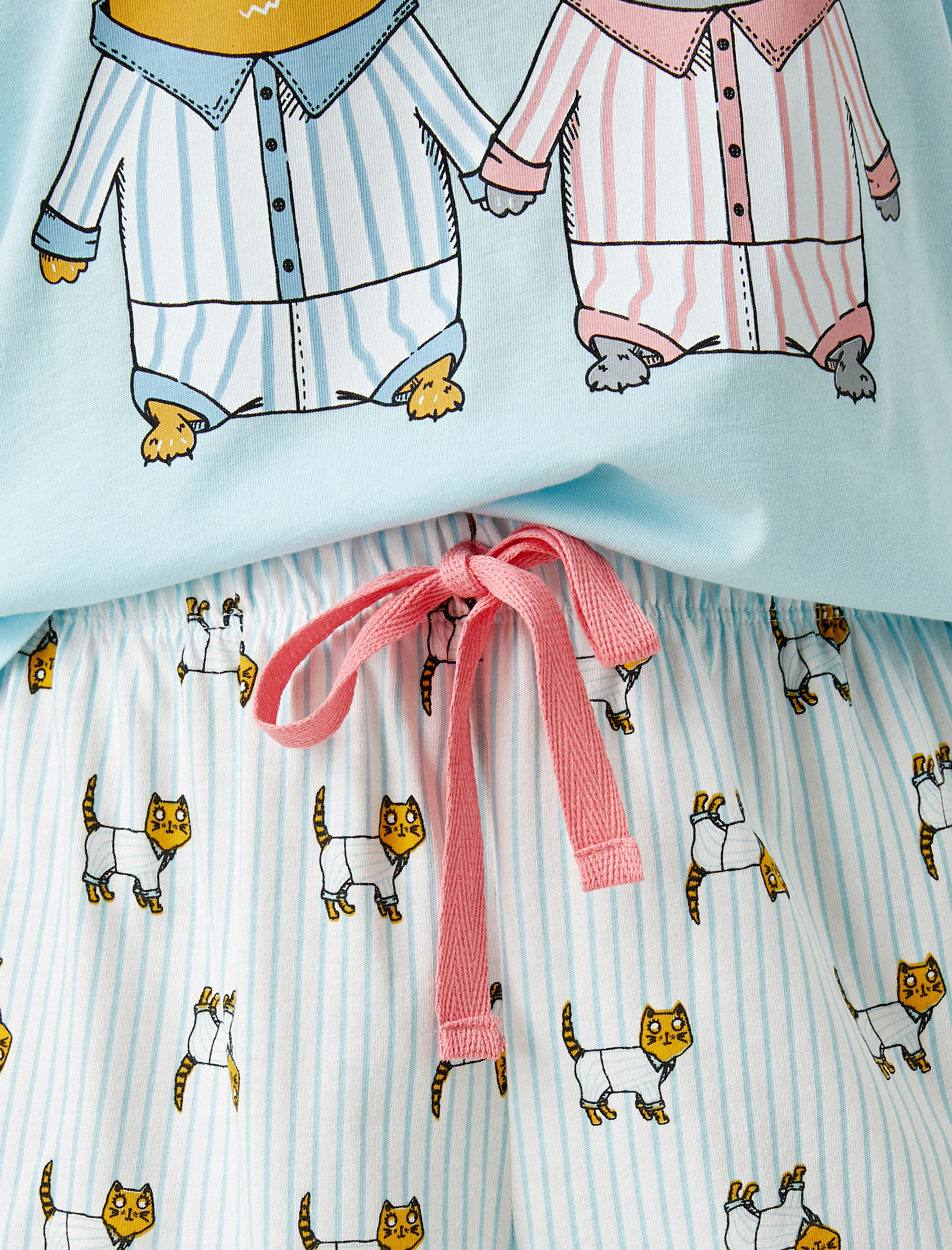   Şortlu Pijama Takımı Baskılı