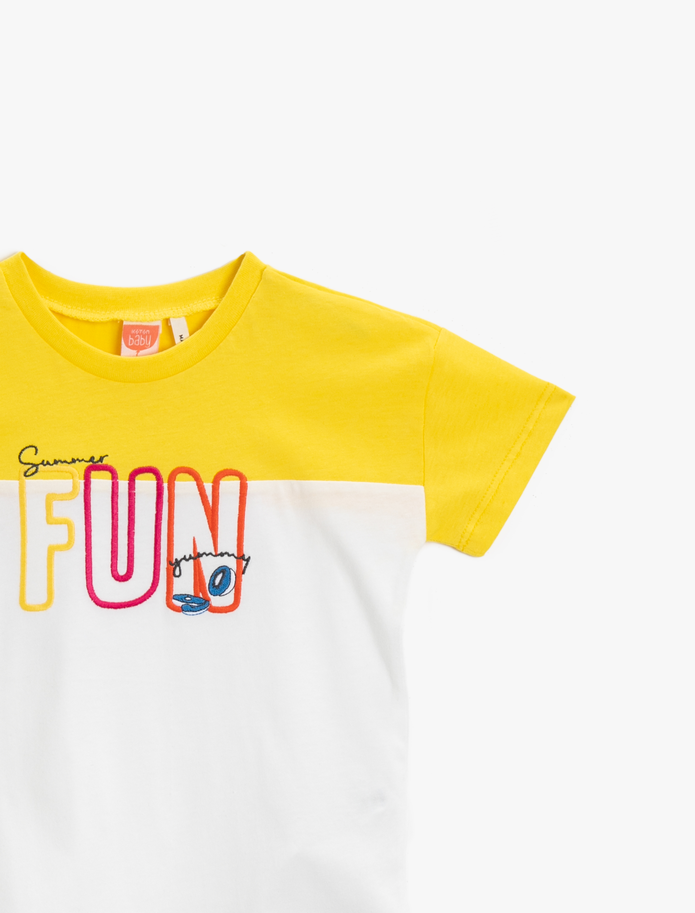  Erkek Bebek Baskılı Tişört Bisiklet Yaka Kısa Kollu Pamuklu